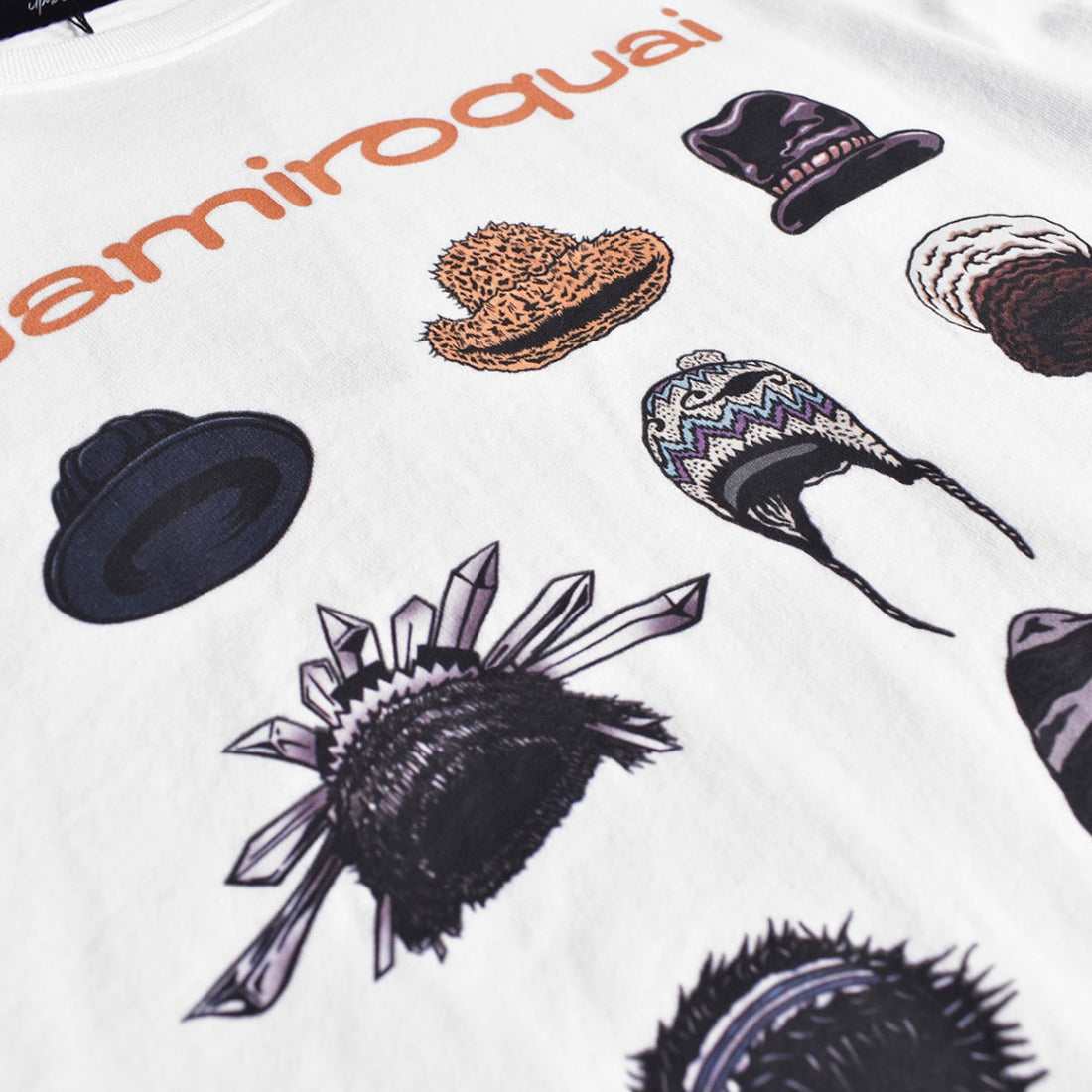 [U/MUSIC]UIZZ-22577/Jamiroquai Hats/SS Tee/WHITE(UM-MK8-0000-019)