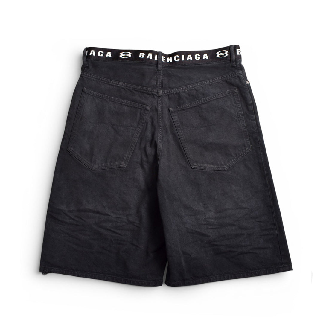 [BALENCIAGA]Belted Shorts/BLACK(871361TQW56)