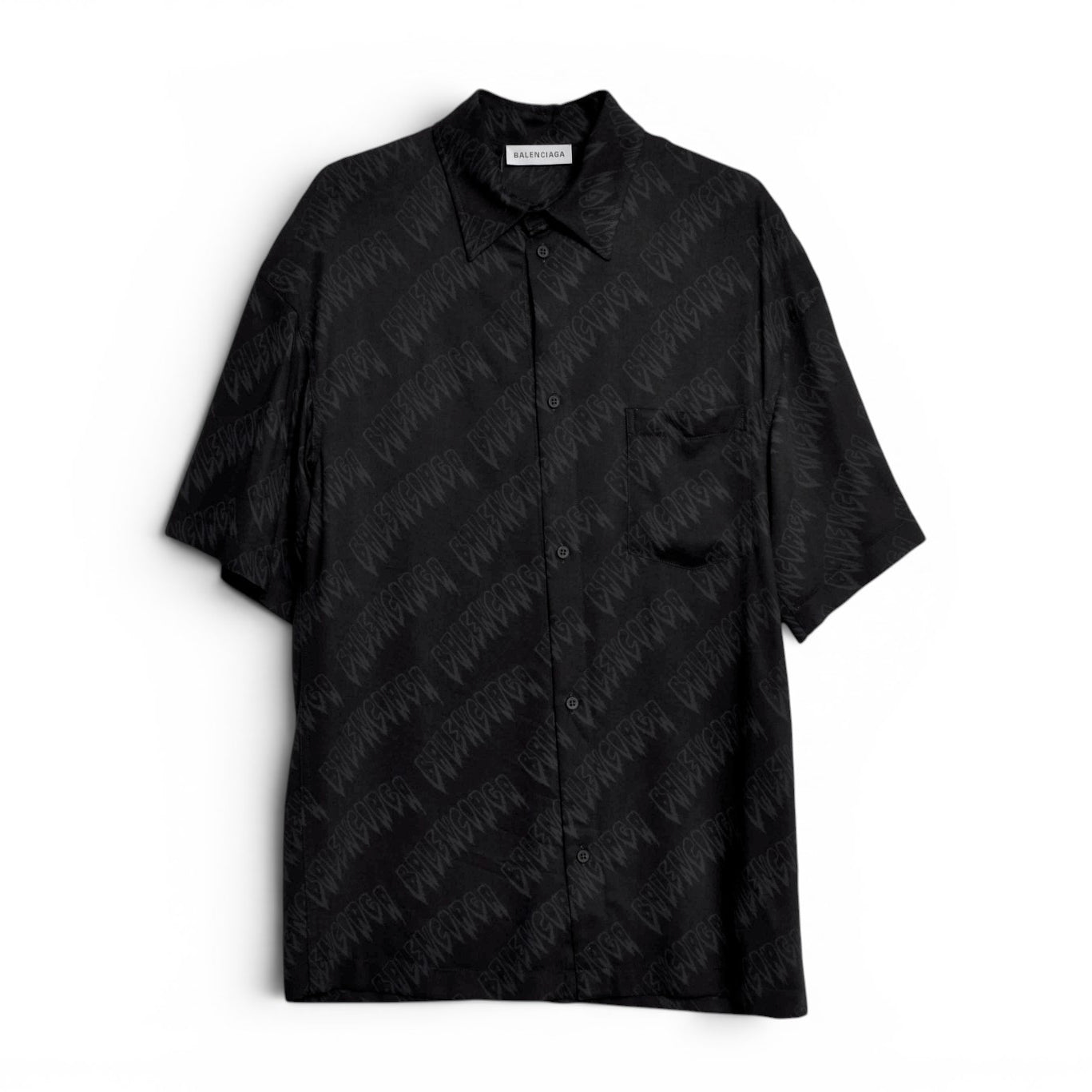 BALENCIAGA]S/S Large Fit Shirt/BLACK/BLACK(871407TUL02) – R&Co.
