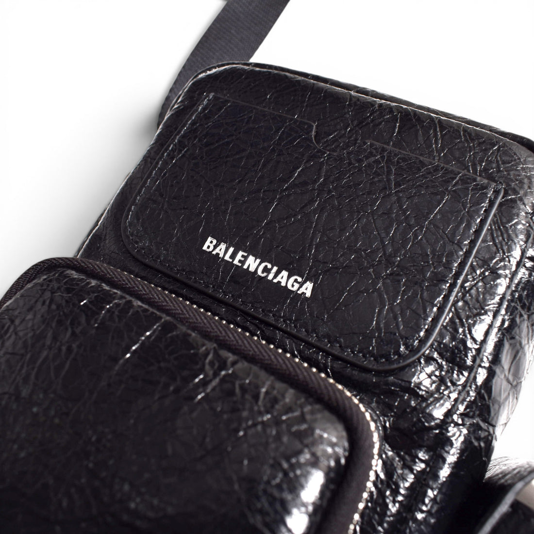 [BALENCIAGA]SUPERBUSY VERTI CROSSBODY BAG/BLACK(867381210C8)