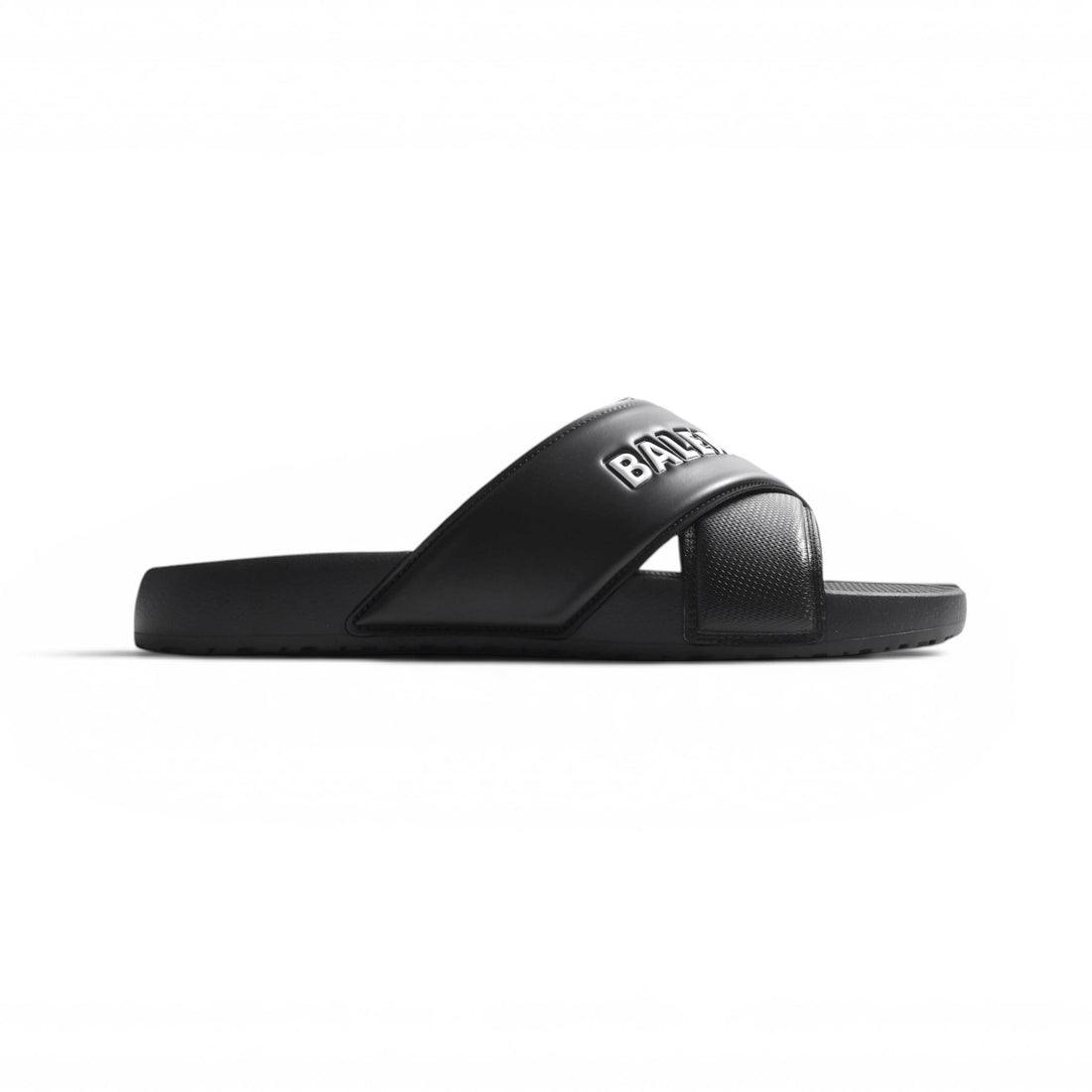 [BALENCIAGA]SPORTY POOL RUBB BIC LOGO BAL/BLACK/WHITE(866163W0FPD)