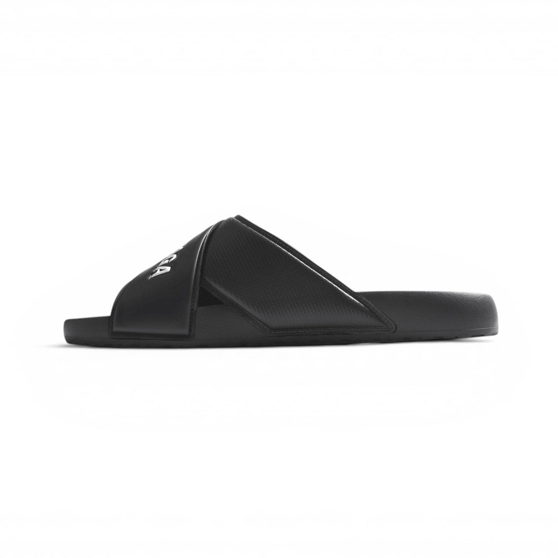 [BALENCIAGA]SPORTY POOL RUBB BIC LOGO BAL/BLACK/WHITE(866163W0FPD)