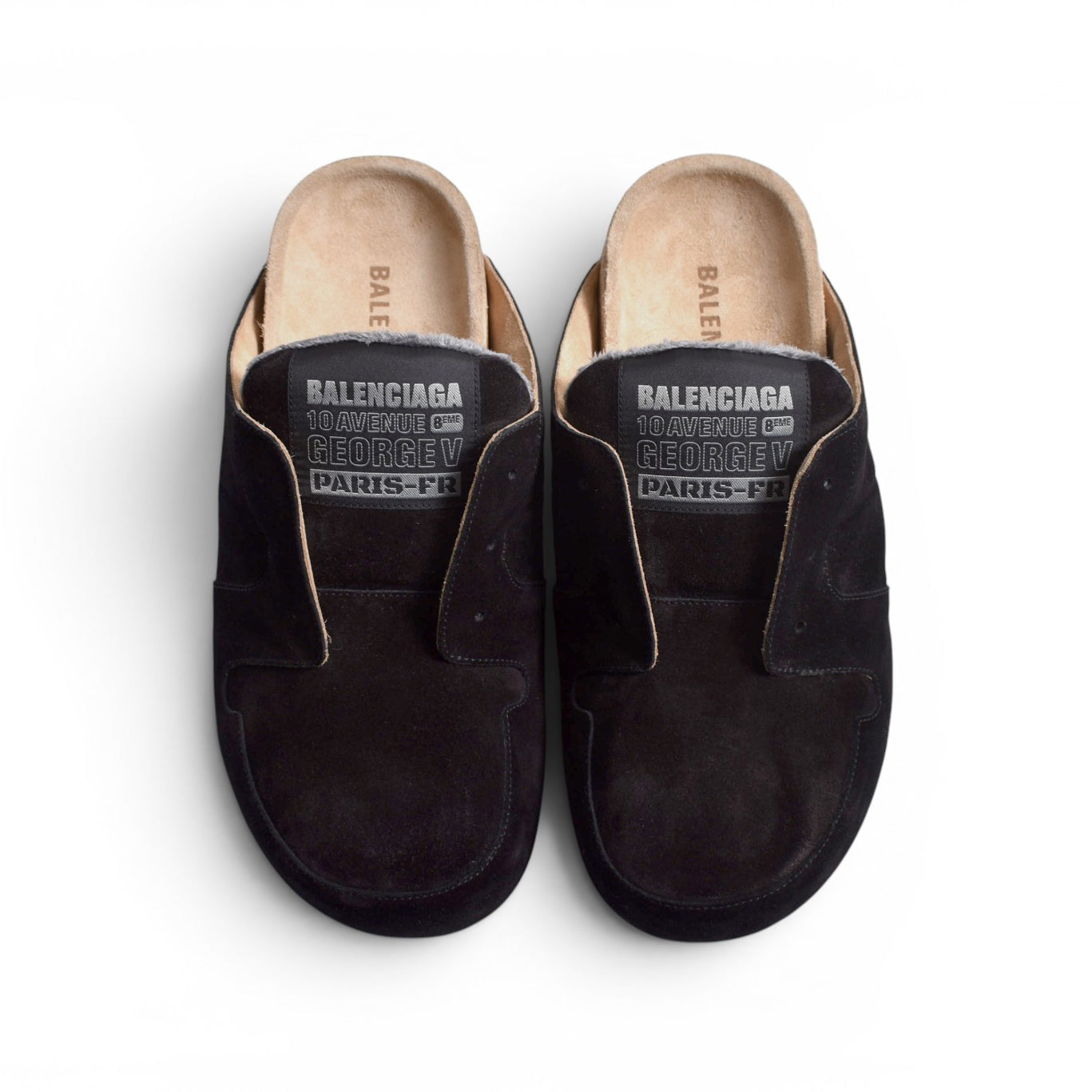 BALENCIAGA ブルドーザー似 swag opium archive BALENCIAGA]DUMBO MULE SUEDE(852708WCB42) – R&Co.