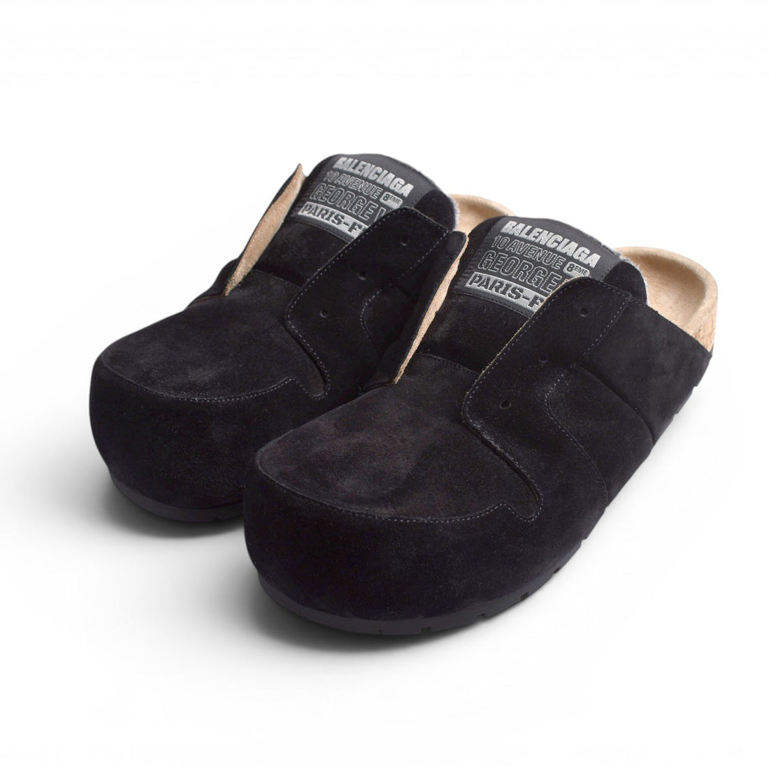 [BALENCIAGA]DUMBO MULE SUEDE/BLACK(852708WCB42)