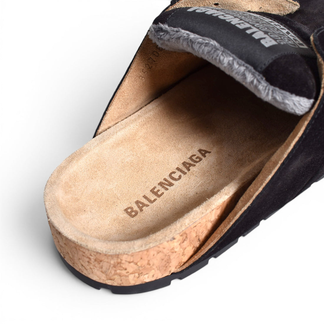 [BALENCIAGA]DUMBO MULE SUEDE/BLACK(852708WCB42)