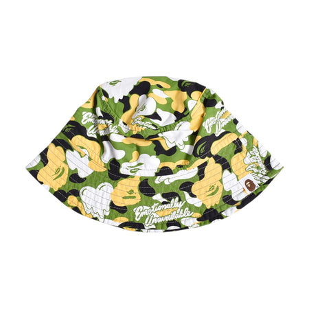 [EMOTIONALLY UNAVAILABLE]× A BATHING APE EU APE ALOHA BUCKET HAT/GREEN(EU-MK8-0000-C14)