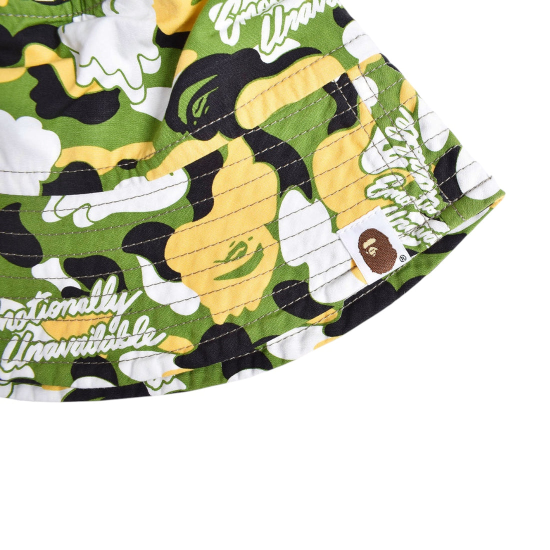 [EMOTIONALLY UNAVAILABLE]× A BATHING APE EU APE ALOHA BUCKET HAT/GREEN(EU-MK8-0000-C14)