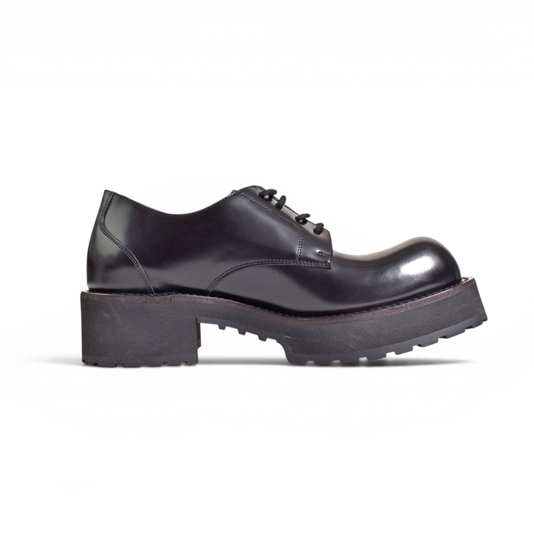 [BALENCIAGA]VENOM DERBY LEATHER/BLACK/SILVER(850556WCBF1)