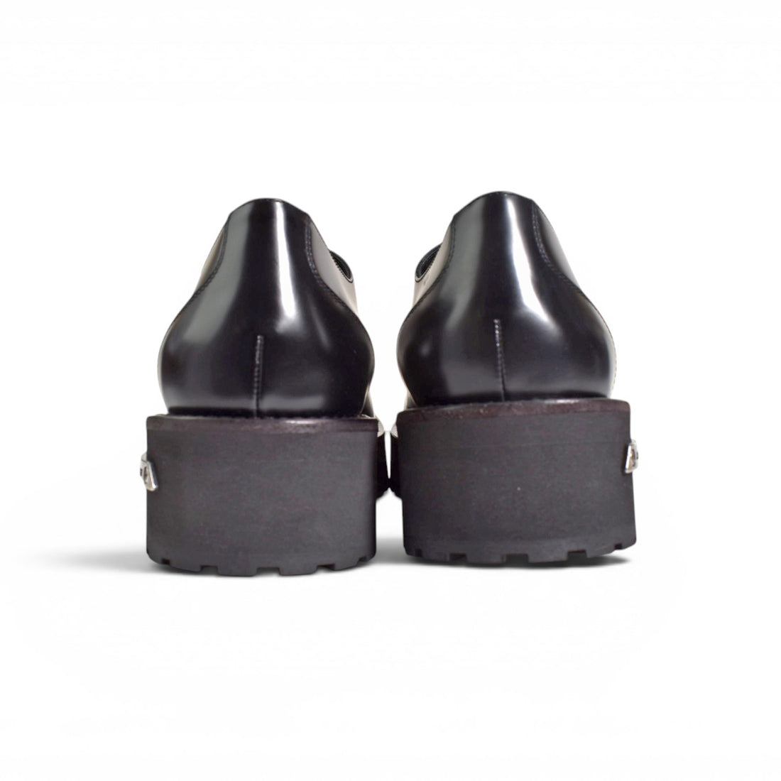 [BALENCIAGA]VENOM DERBY LEATHER/BLACK/SILVER(850556WCBF1)