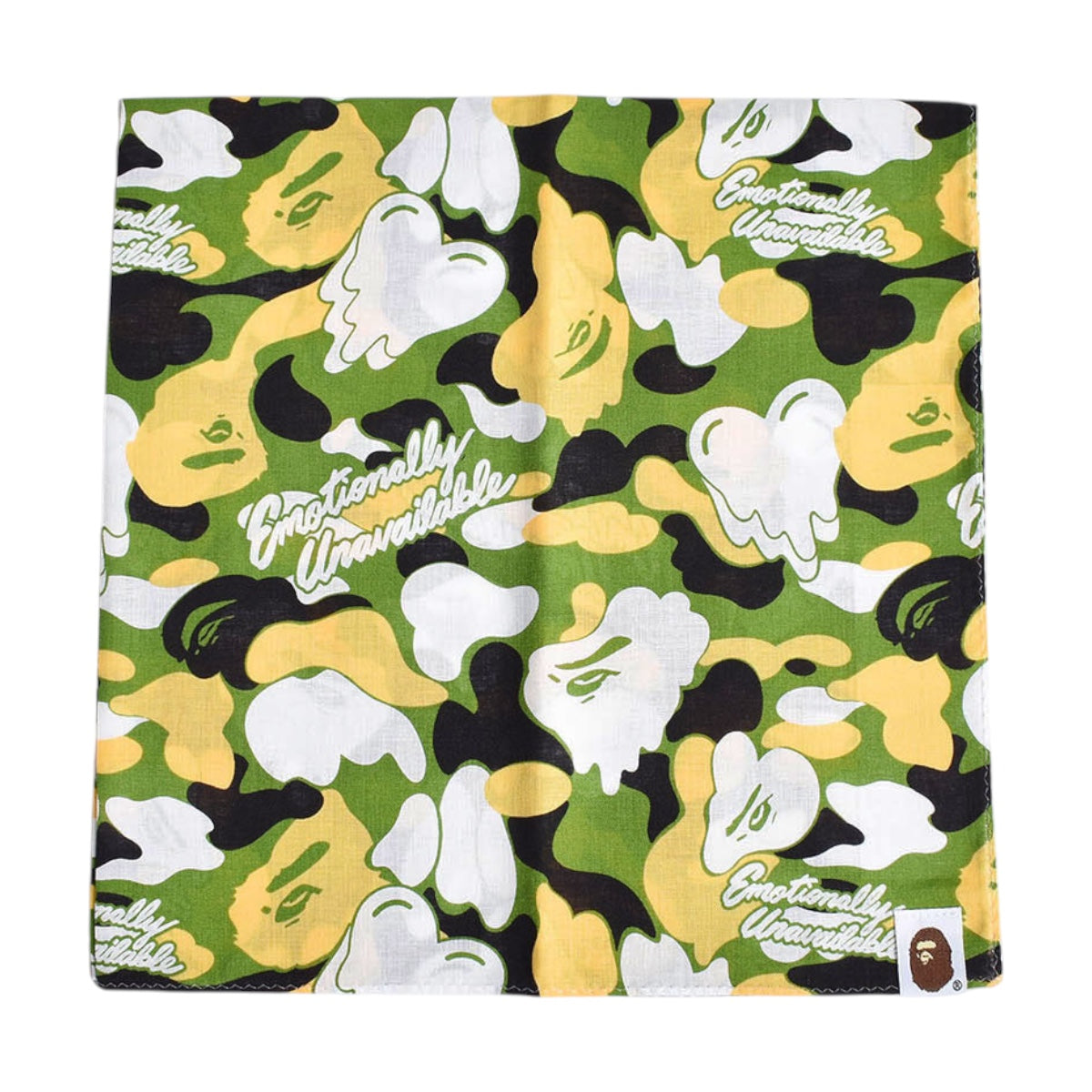 EMOTIONALLY UNAVAILABLE]× A BATHING APE EU APE ALOHA BANDANA/GREEN