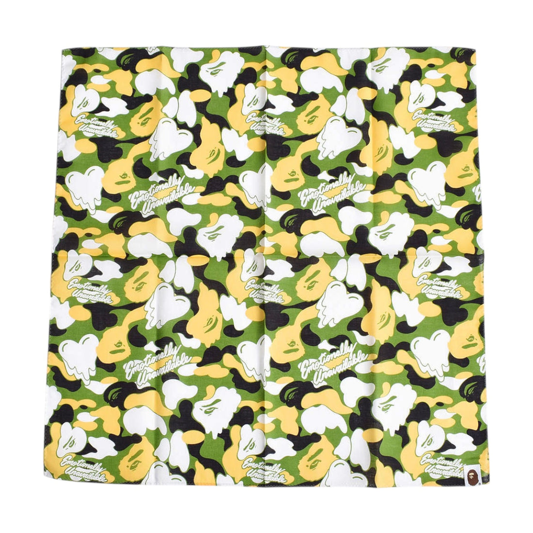 [EMOTIONALLY UNAVAILABLE]× A BATHING APE EU APE ALOHA BANDANA/GREEN(EU-MK8-0000-C11)