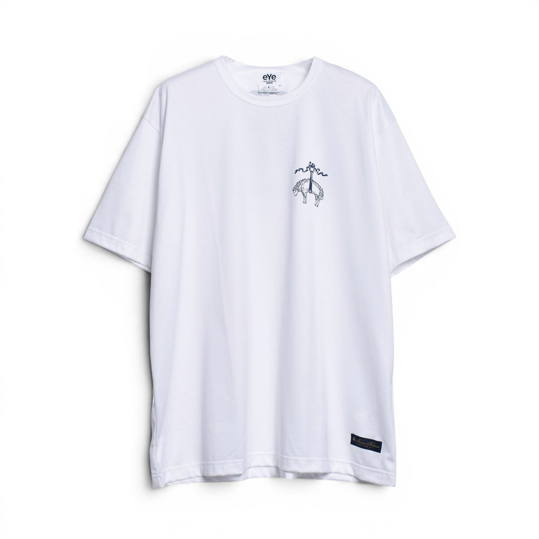 [eye JUNYA WATANABE MAN]BROOKS BROTHERS  W-NAME LOGO PRINT TEE/WHITE(WQ-T906-100)