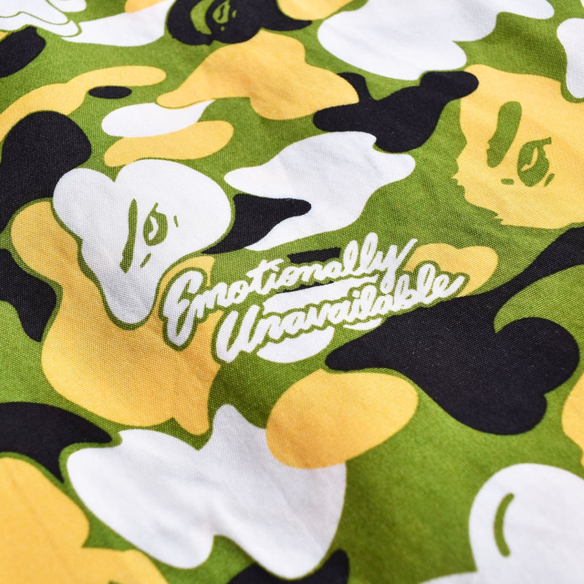 EMOTIONALLY UNAVAILABLE]× A BATHING APE EU APE ALOHA SHIRT/GREEN
