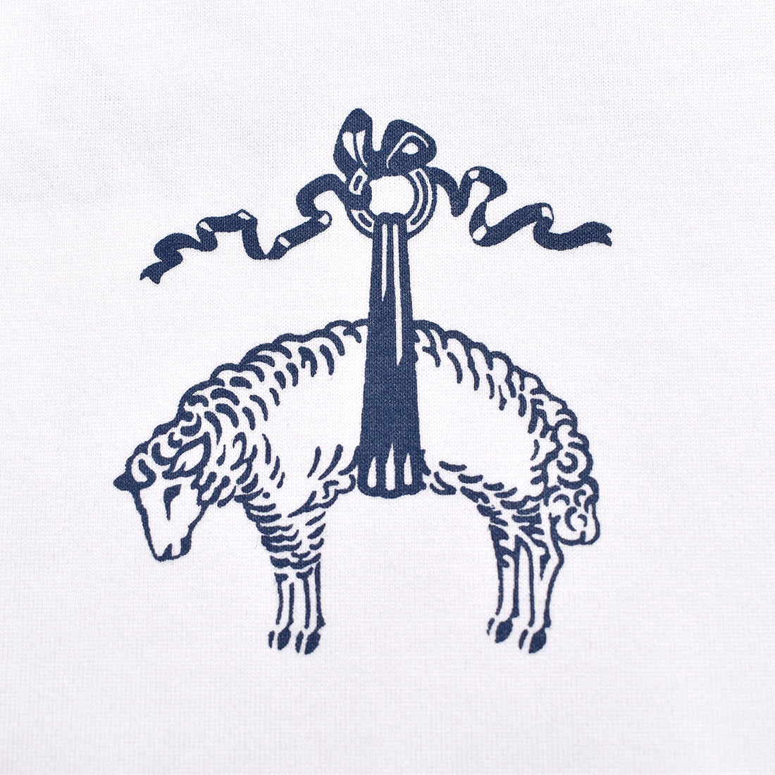 [eye JUNYA WATANABE MAN]BROOKS BROTHERS  W-NAME LOGO PRINT TEE/WHITE(WQ-T906-100)