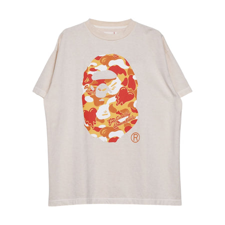 [EMOTIONALLY UNAVAILABLE]× A BATHING APE EU APE SS TEE/IVORY(EU-MK8-0000-C07)