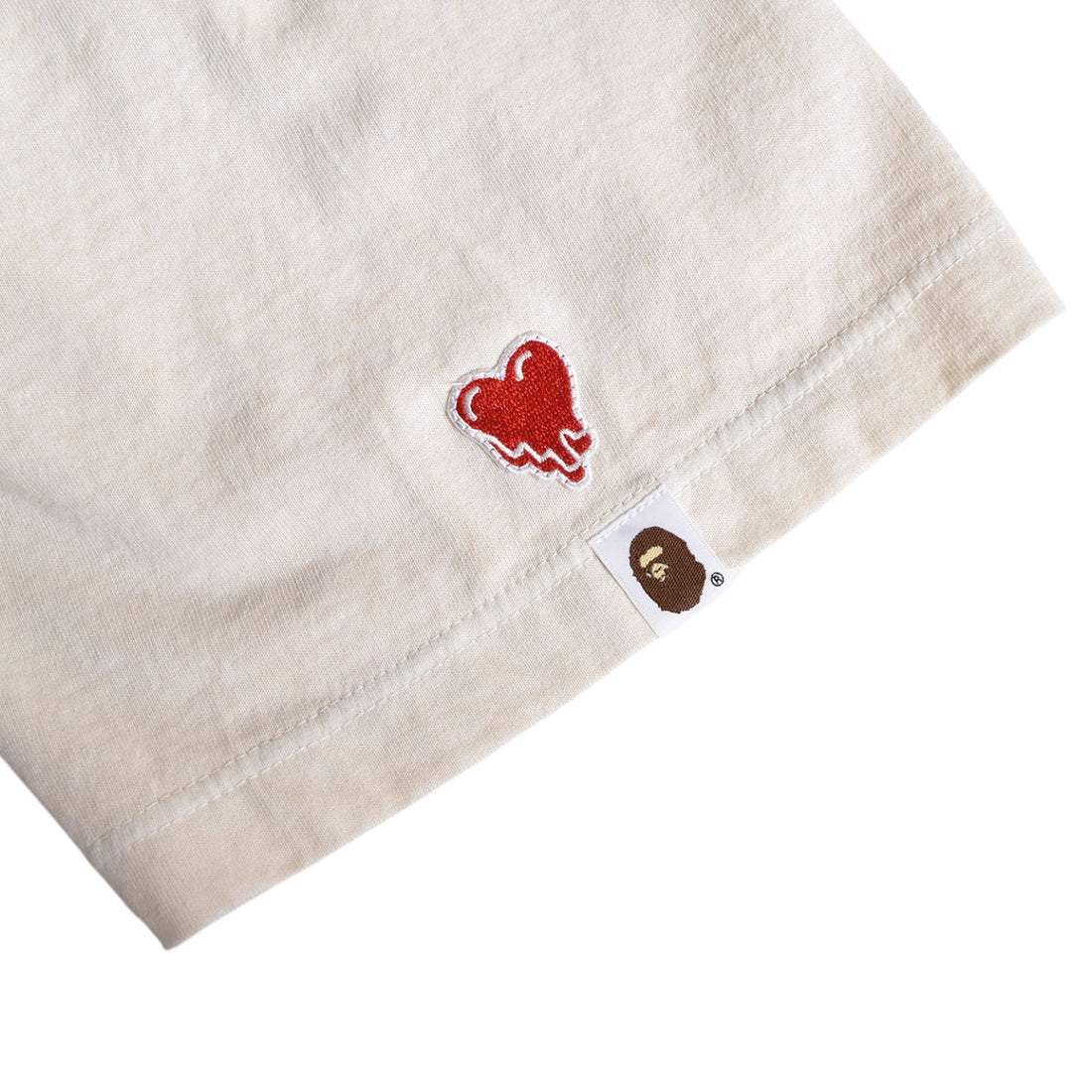 [EMOTIONALLY UNAVAILABLE]× A BATHING APE EU APE SS TEE/IVORY(EU-MK8-0000-C07)
