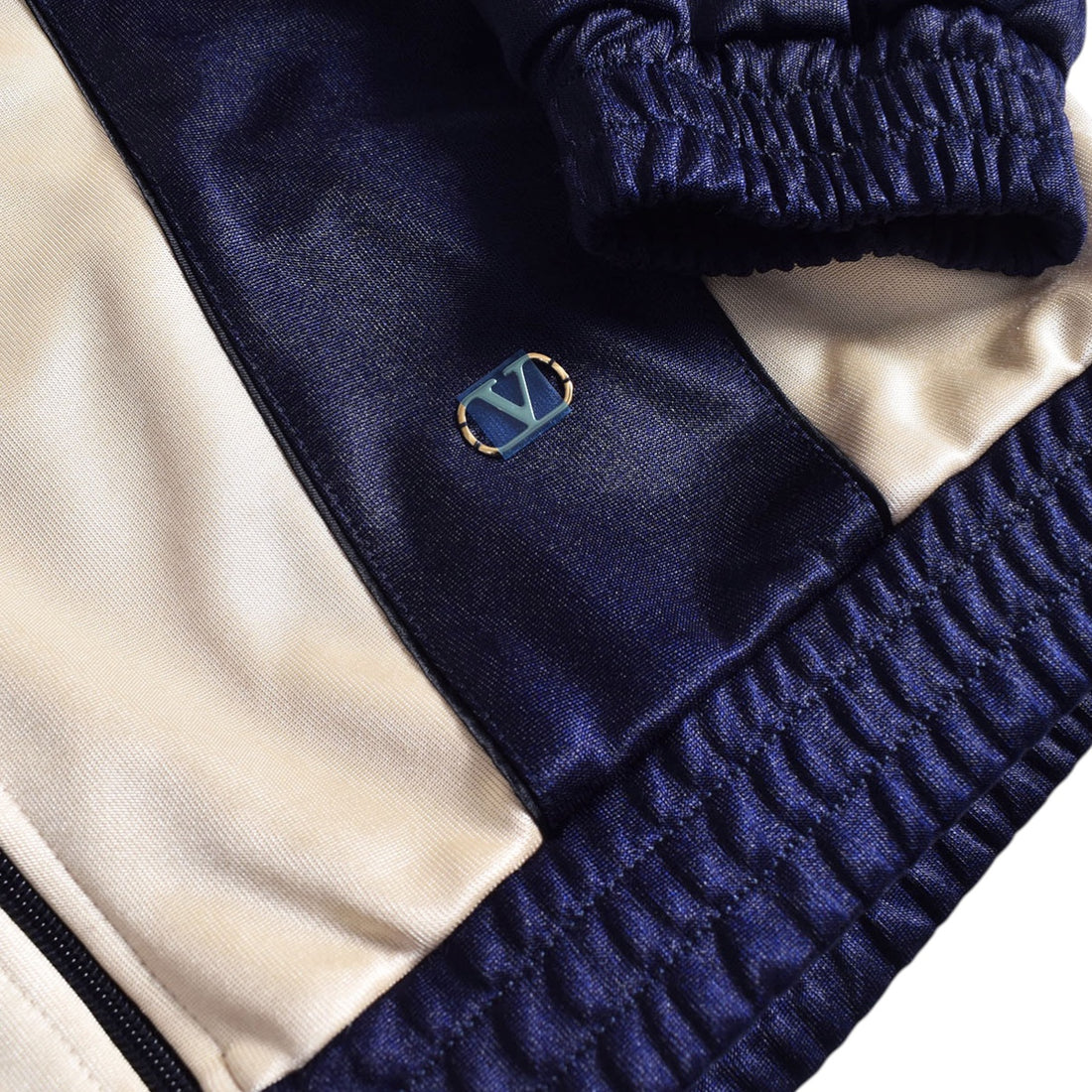 [VALENTINO]BLOUSON/OFF WHITE/BLUE(8V3MF29RBBP)