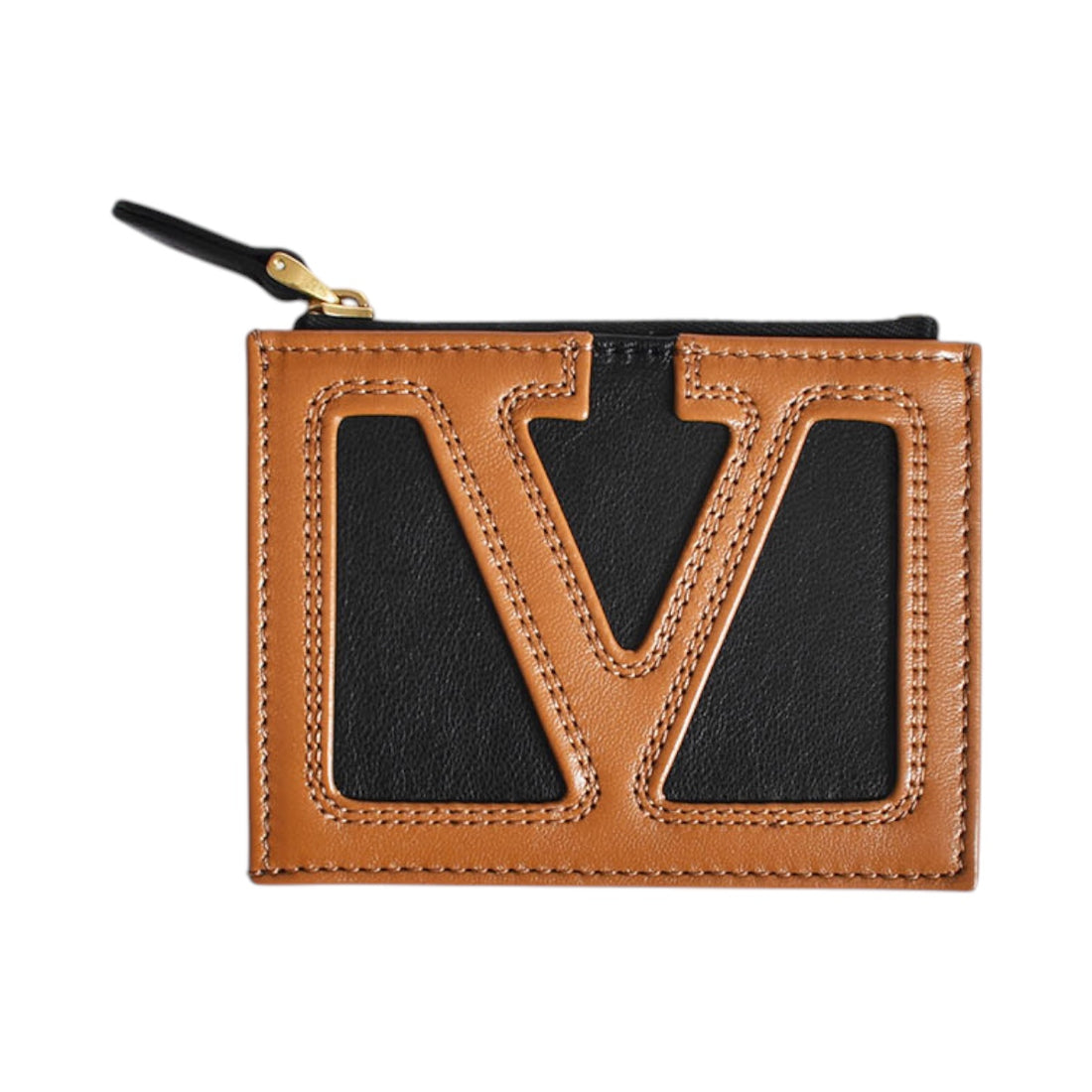 [VALENTINO]WALLET/BLACK/BROWN(8Y2P0AW2PTJ)