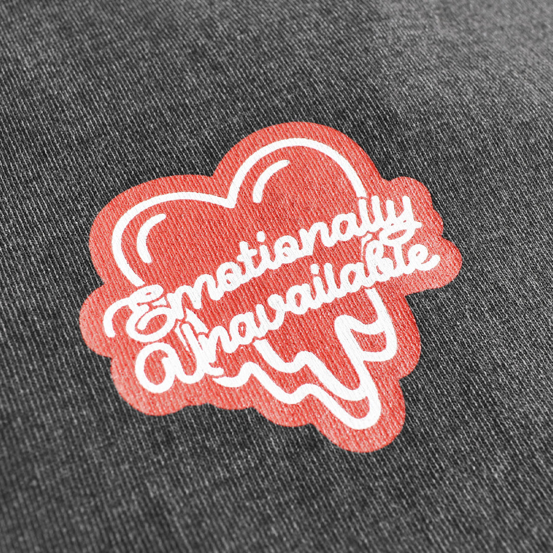 [EMOTIONALLY UNAVAILABLE]EU NEON HEART SS TEE/WHITE(EU-MK8-0000-060)