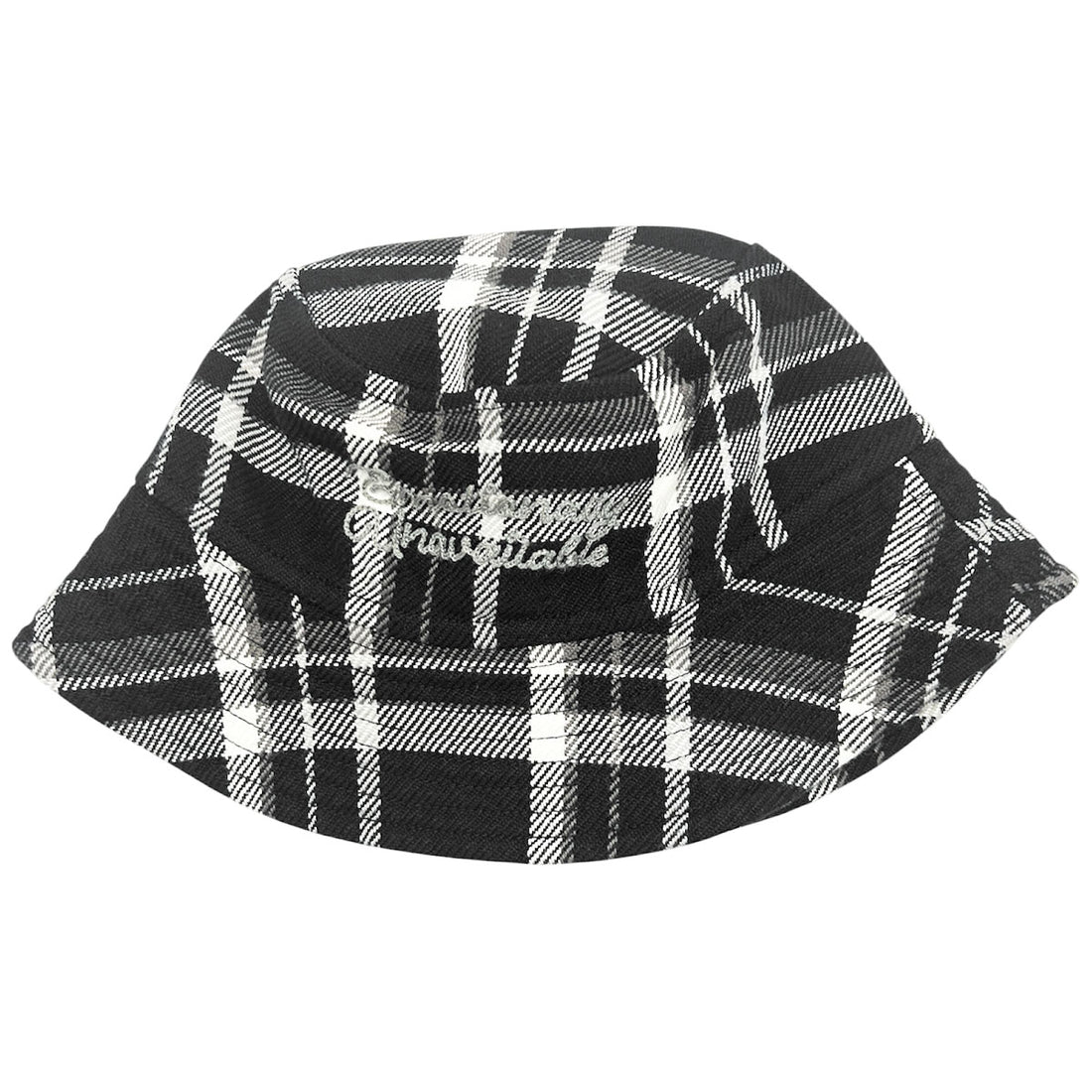 [EMOTIONALLY UNAVAILABLE]EU FLANNEL BUCKET HAT/BLACK(EU-MK8-0000-072)