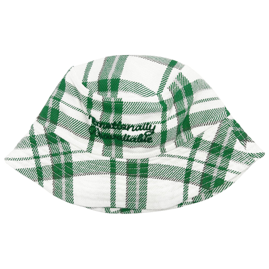 [EMOTIONALLY UNAVAILABLE]EU FLANNEL BUCKET HAT/GREEN(EU-MK8-0000-073)