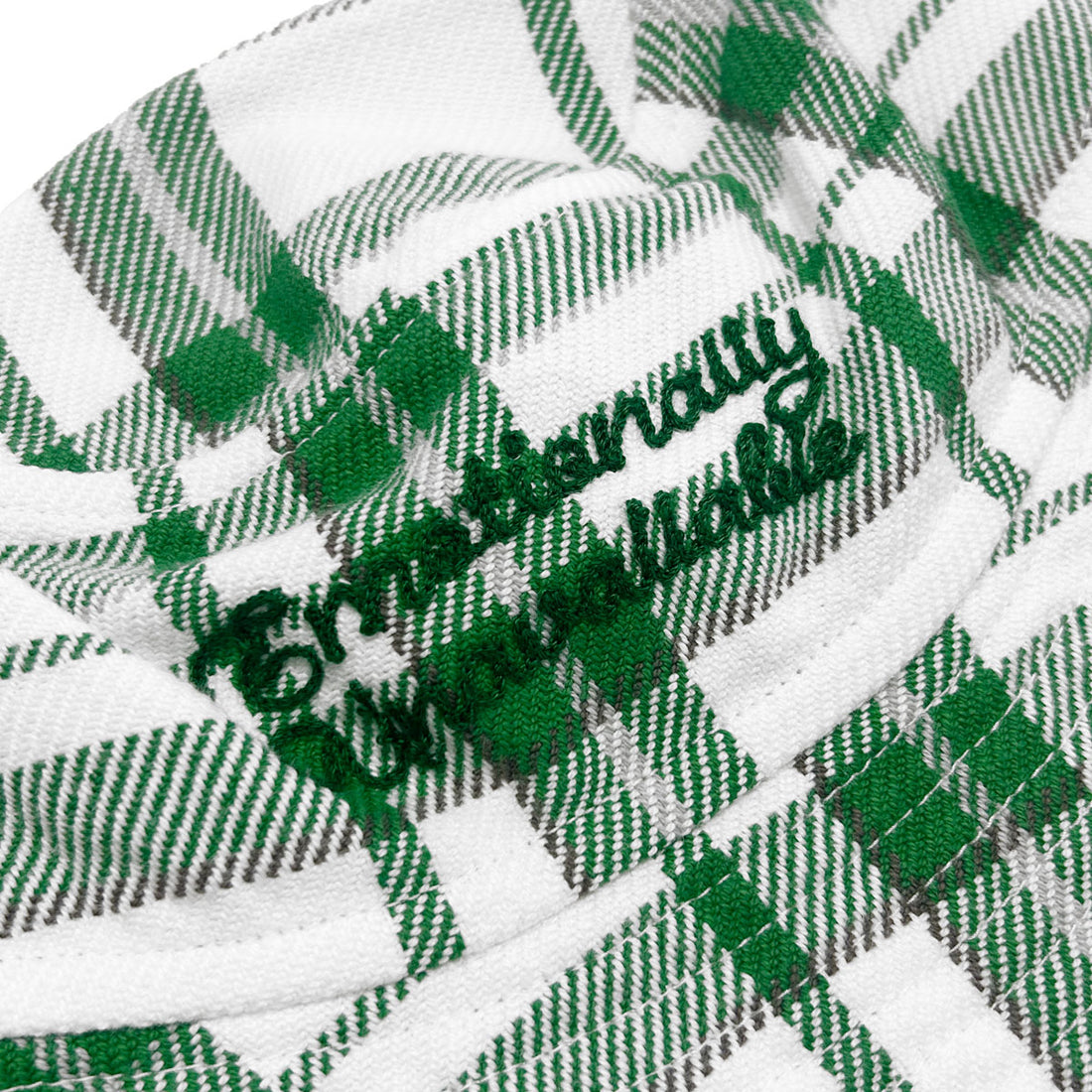 [EMOTIONALLY UNAVAILABLE]EU FLANNEL BUCKET HAT/GREEN(EU-MK8-0000-073)