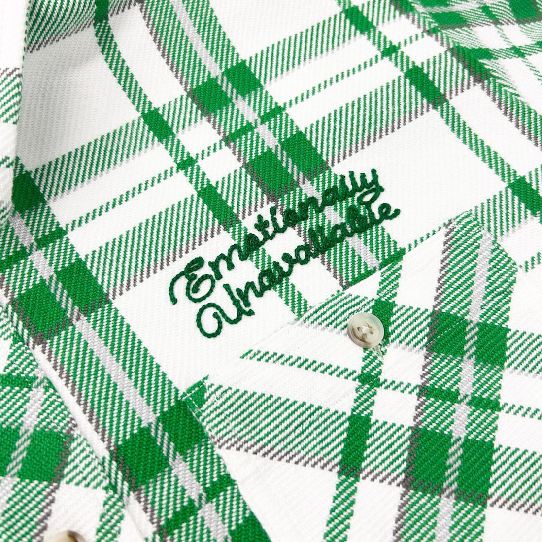 [EMOTIONALLY UNAVAILABLE]EU FLANNEL SHIRT/GREEN(EU-MK8-0000-018)