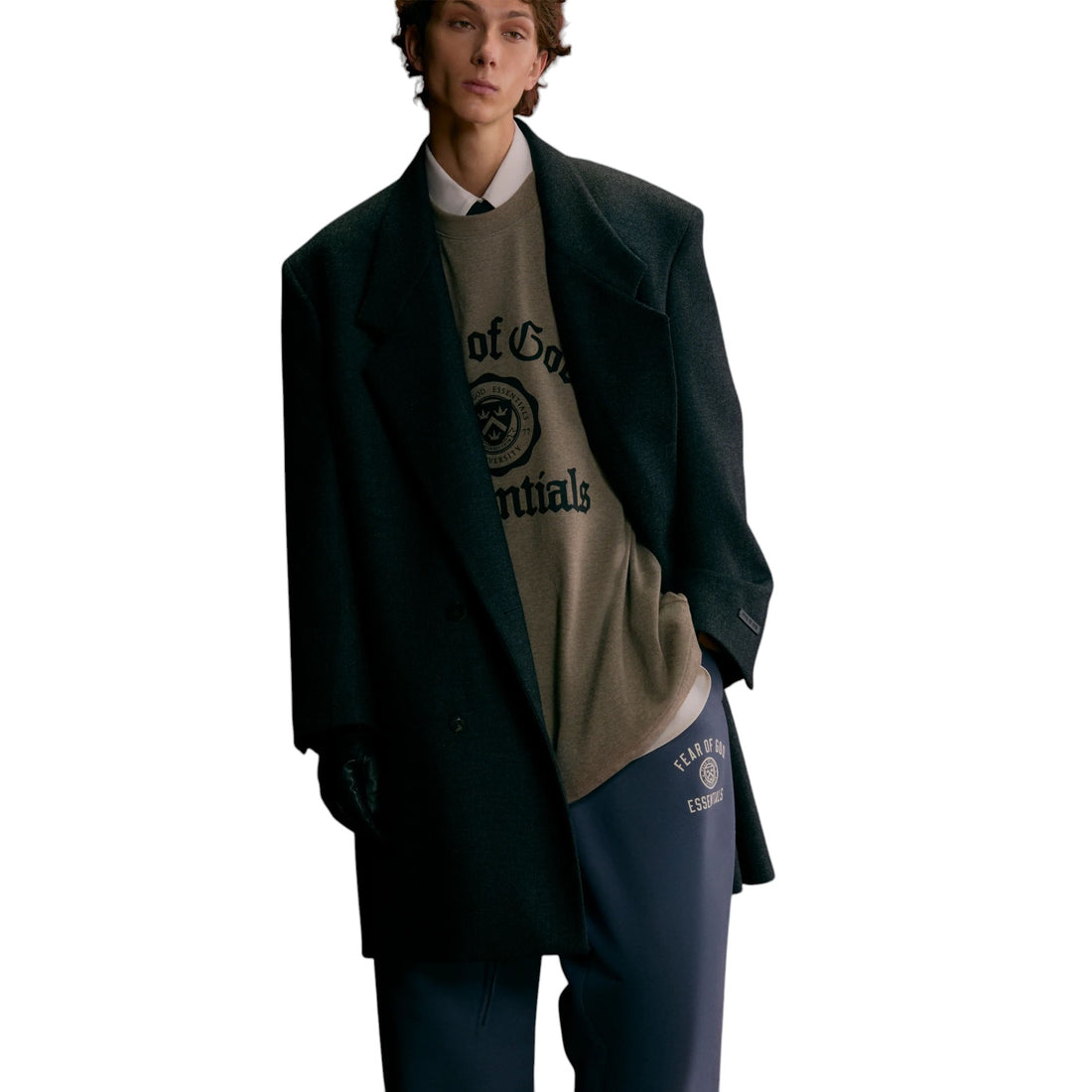 [ESSENTIALS]HEAVY LONGSLEEEVE TEE/HEATEHR GRAY(125HO242011F)