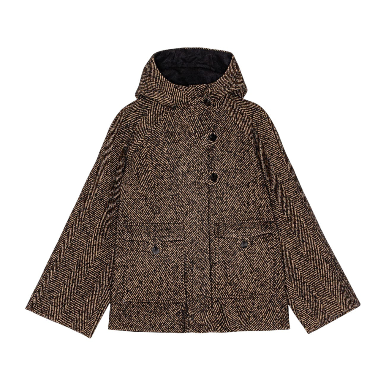 GANNI]Herringbone Wool Midi Jacket/BROWN(F9548) – R&Co.