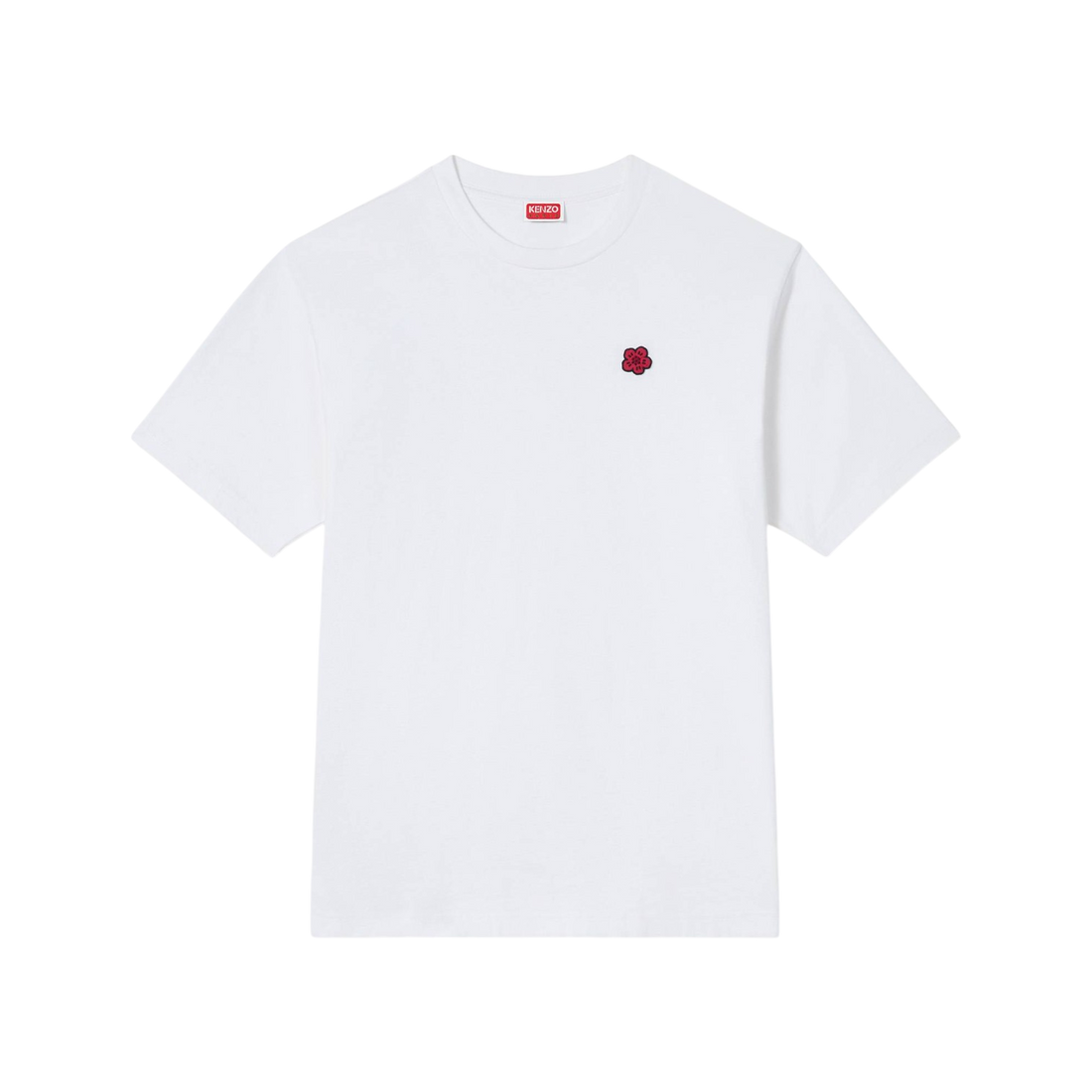 [KENZO] 'BOKE FLOWER' エンブロイダリーTシャツインコットン / Off White (FE65TS4744SG)