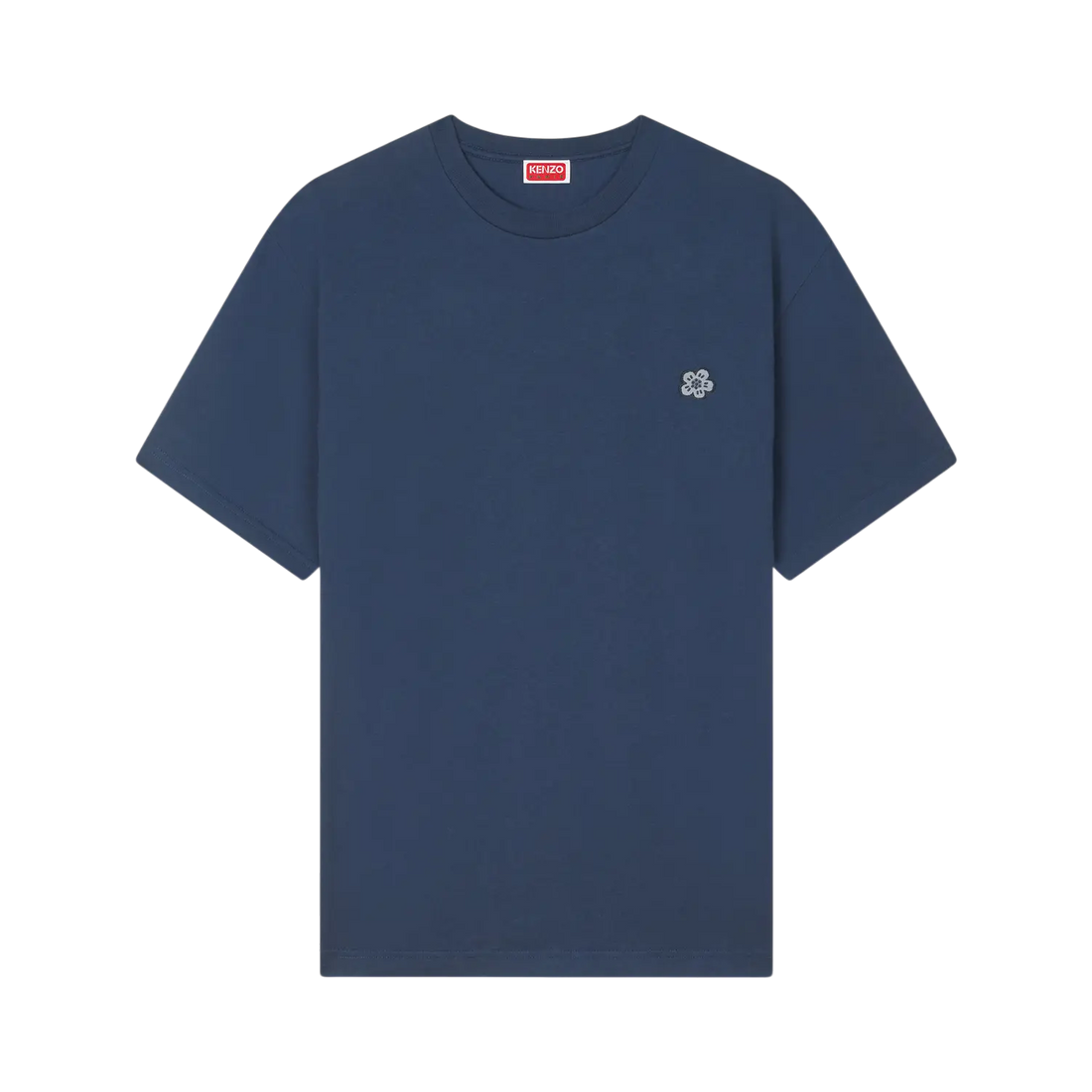 [KENZO] 'BOKE FLOWER' エンブロイダリーTシャツインコットン / Navy Blue (FE65TS4744SG)