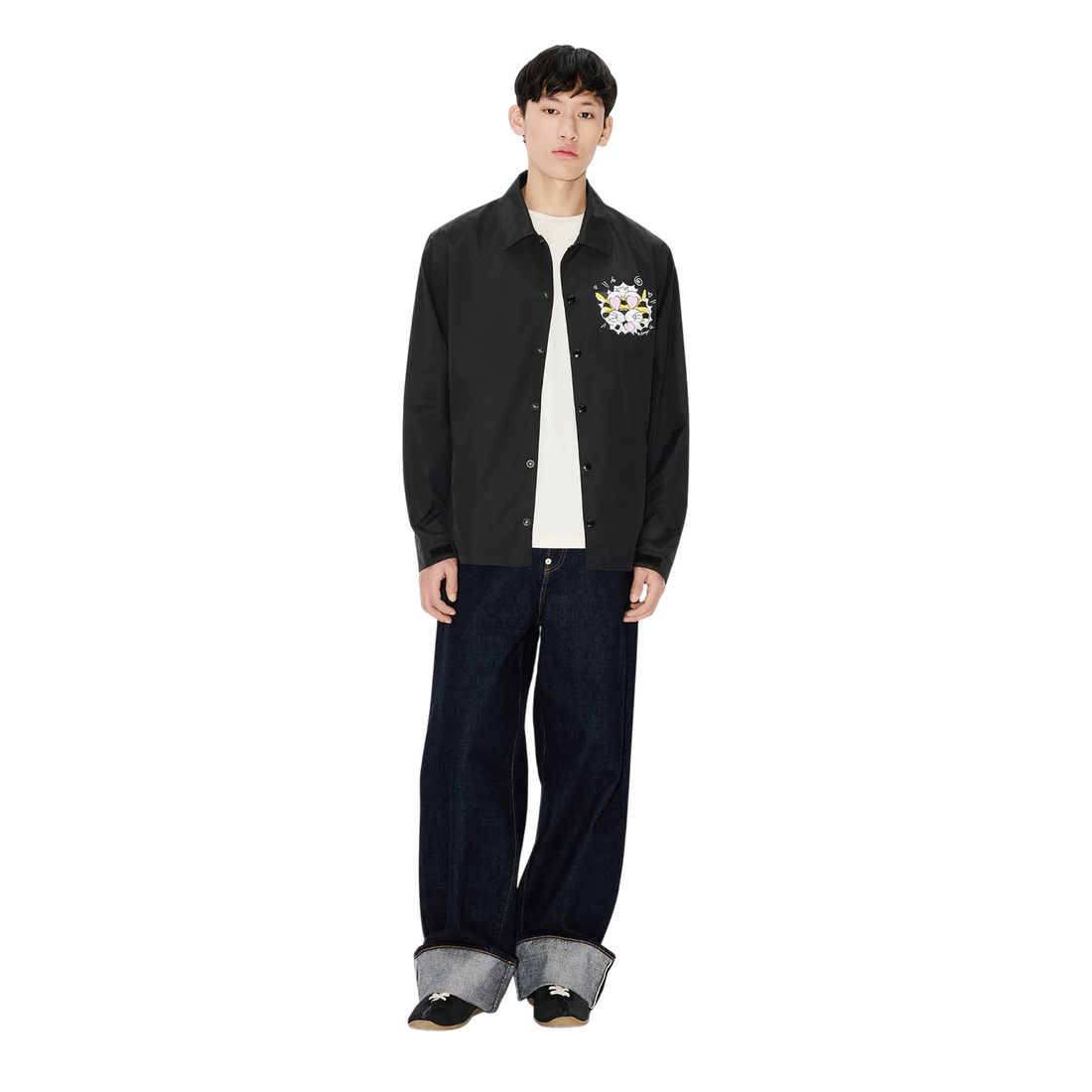 [KENZO] 'KENZO WILD TIGER' ライトコーチジャケット / Black (FG55BL0619NI)