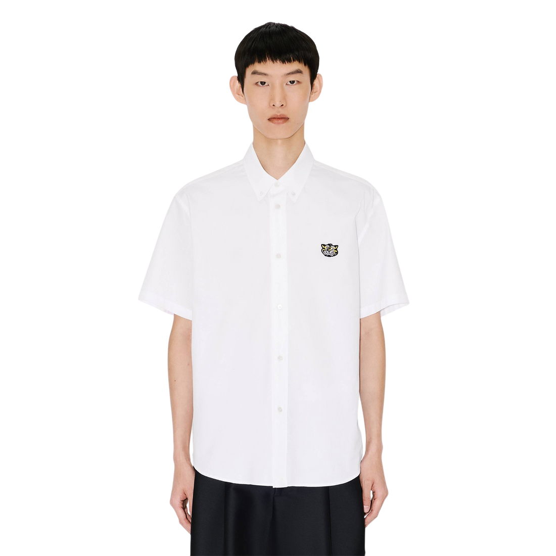 [KENZO] 'KENZO WILD TIGER' ショートスリーブシャツ / White (FG55CH1099LI)