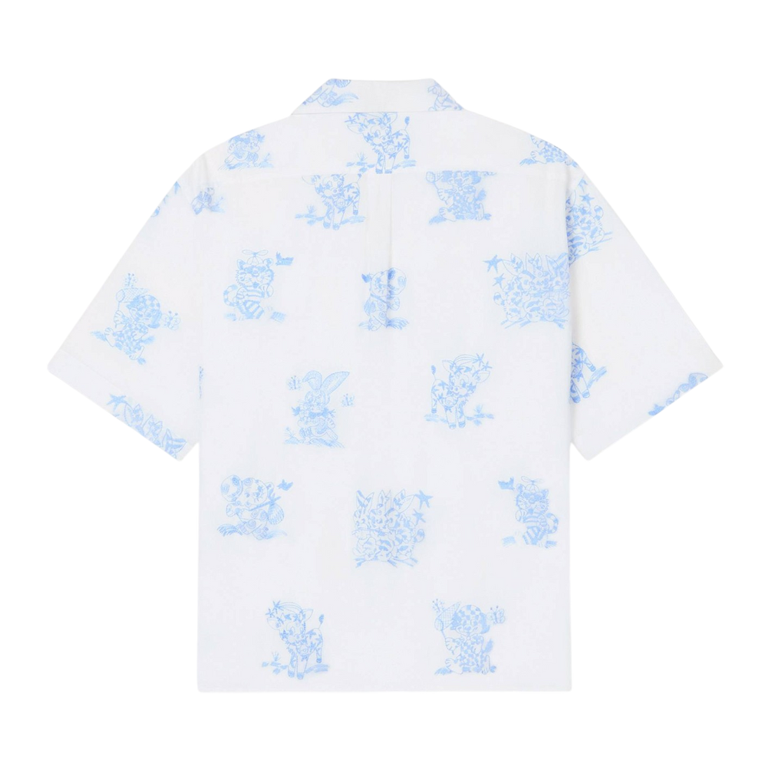 [KENZO] 'KENZO CARTOON' ハワイアンショートスリーブシャツ / White (FG55CH1359EG)