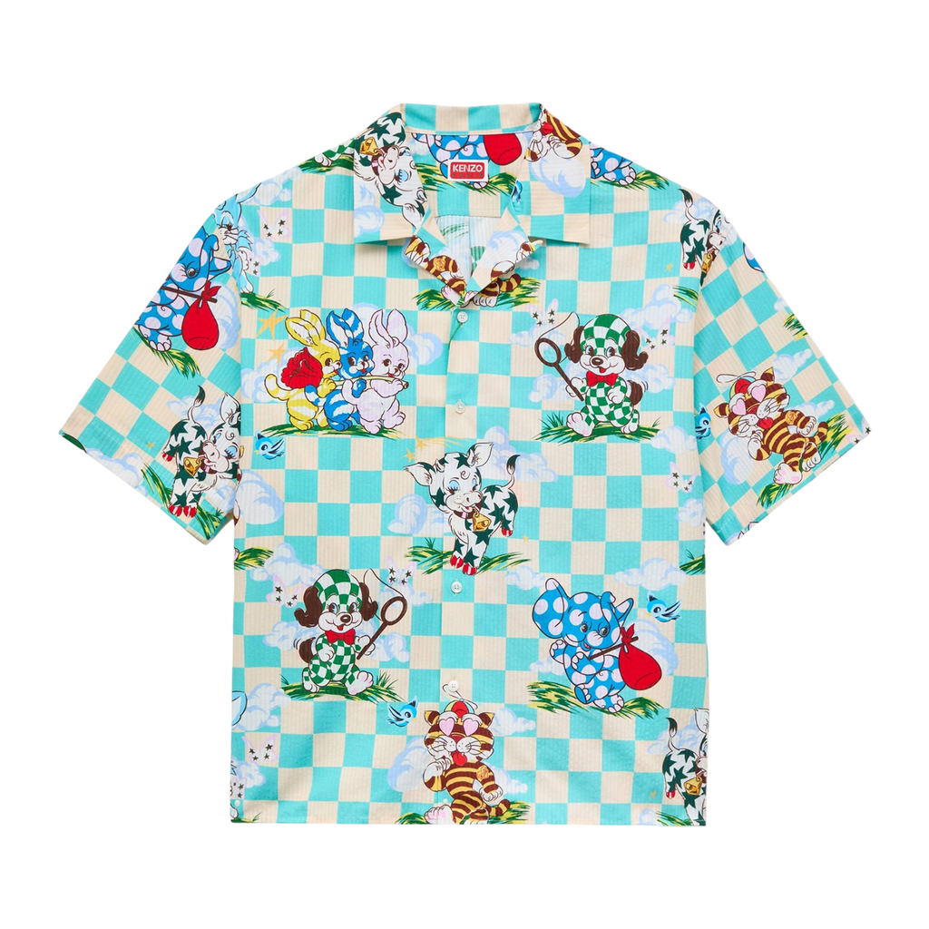 KENZO] 'KENZO CARTOON' ハワイアンショートスリーブシャツイン