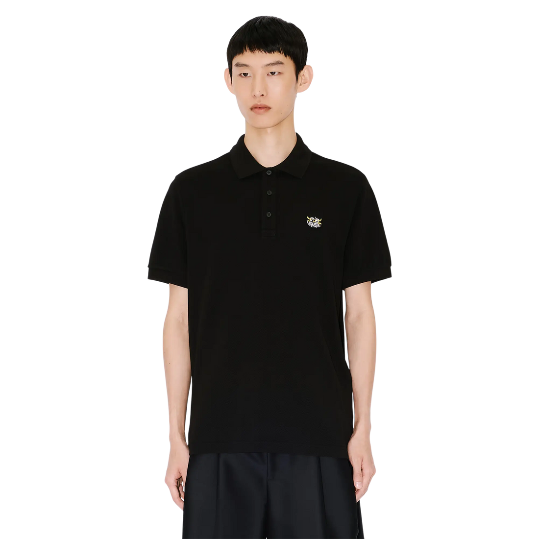 [KENZO] 'KENZO WILD TIGER' スリムポロインコットン / Black (FG55PO1014PU)