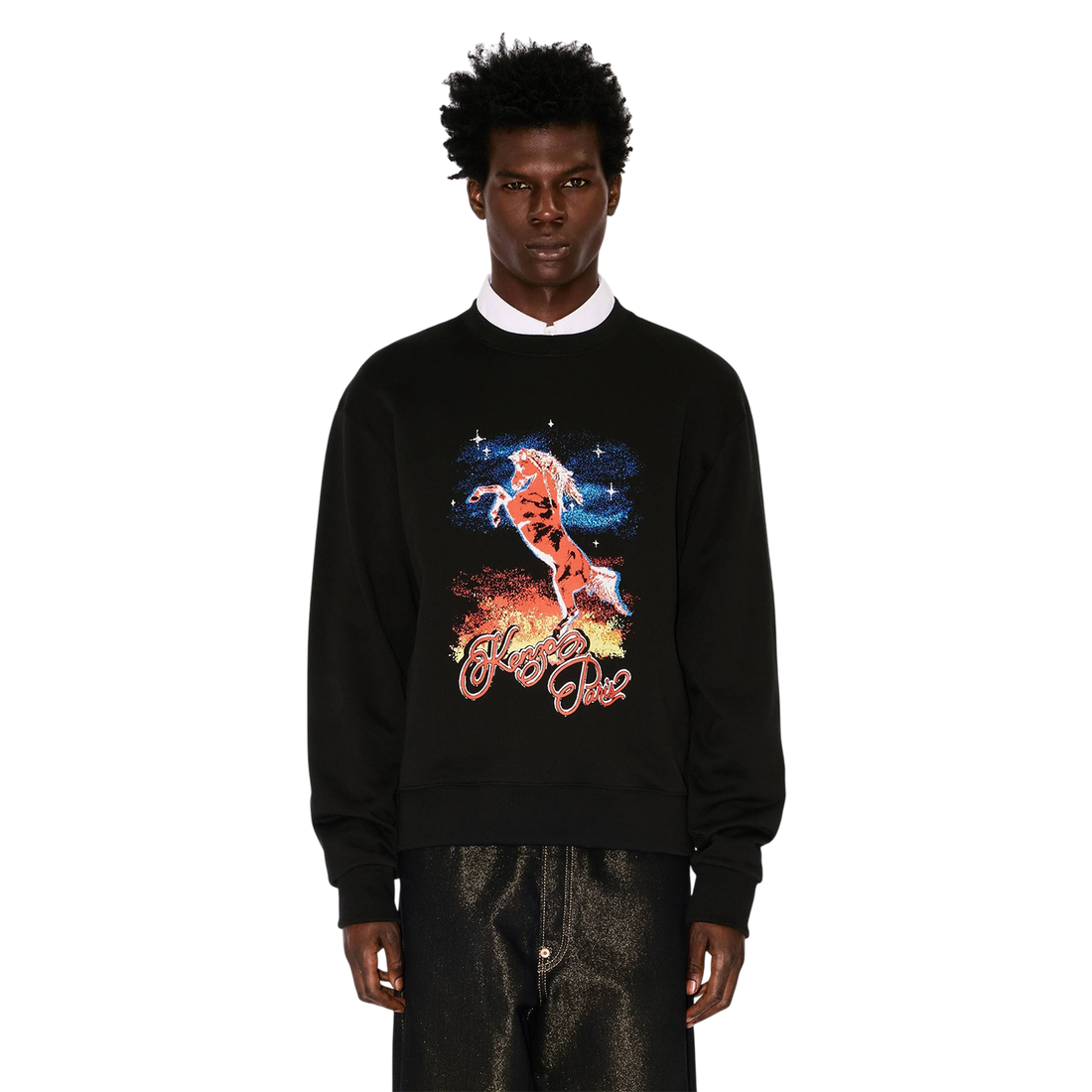 [KENZO] 'LUNAR NEW YEAR' スウェットインコットン / Black (FG55SW2004MF)