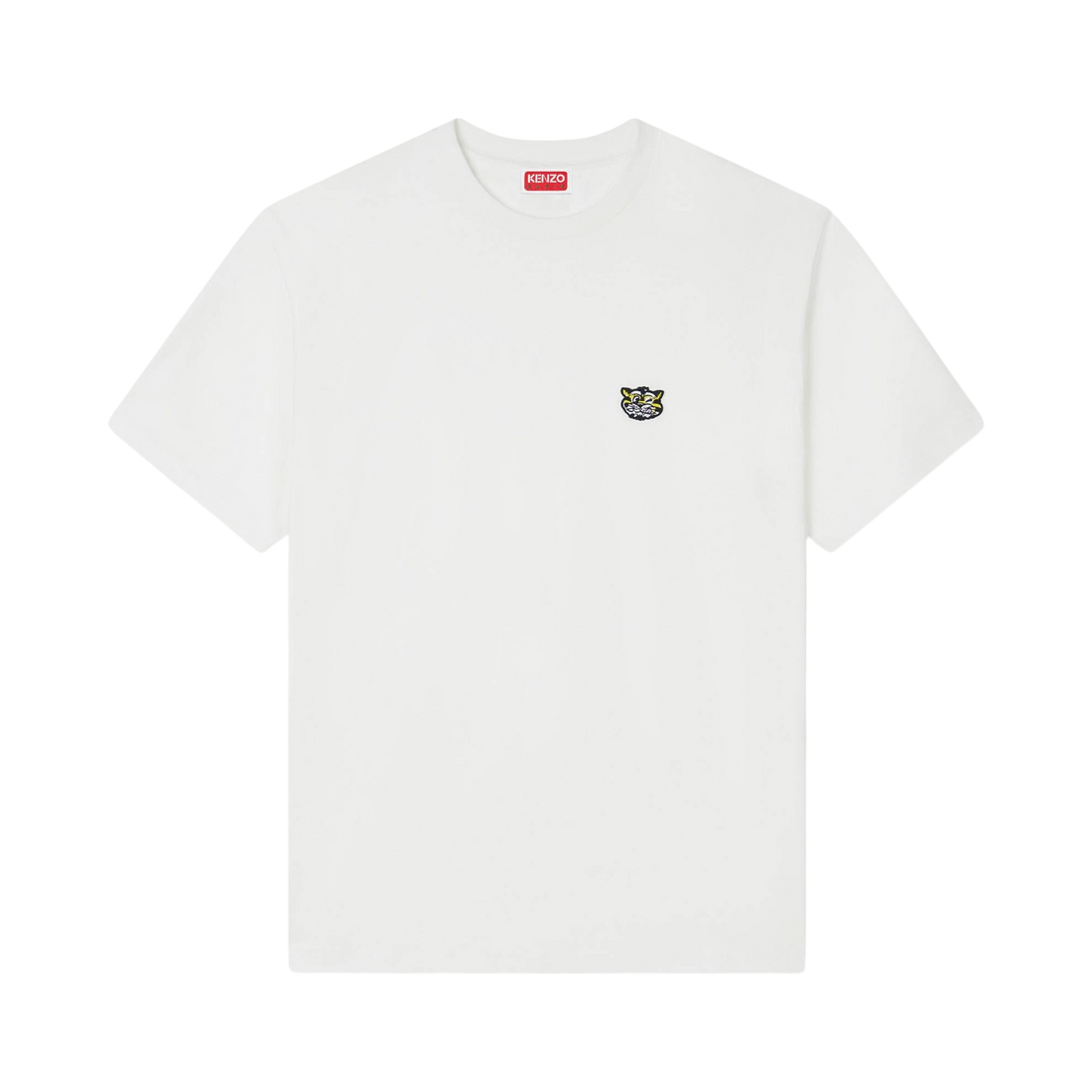 [KENZO] 'KENZO WILD TIGER' エンブロイダリーTシャツインコットン / Off White (FG55TS2054SG)