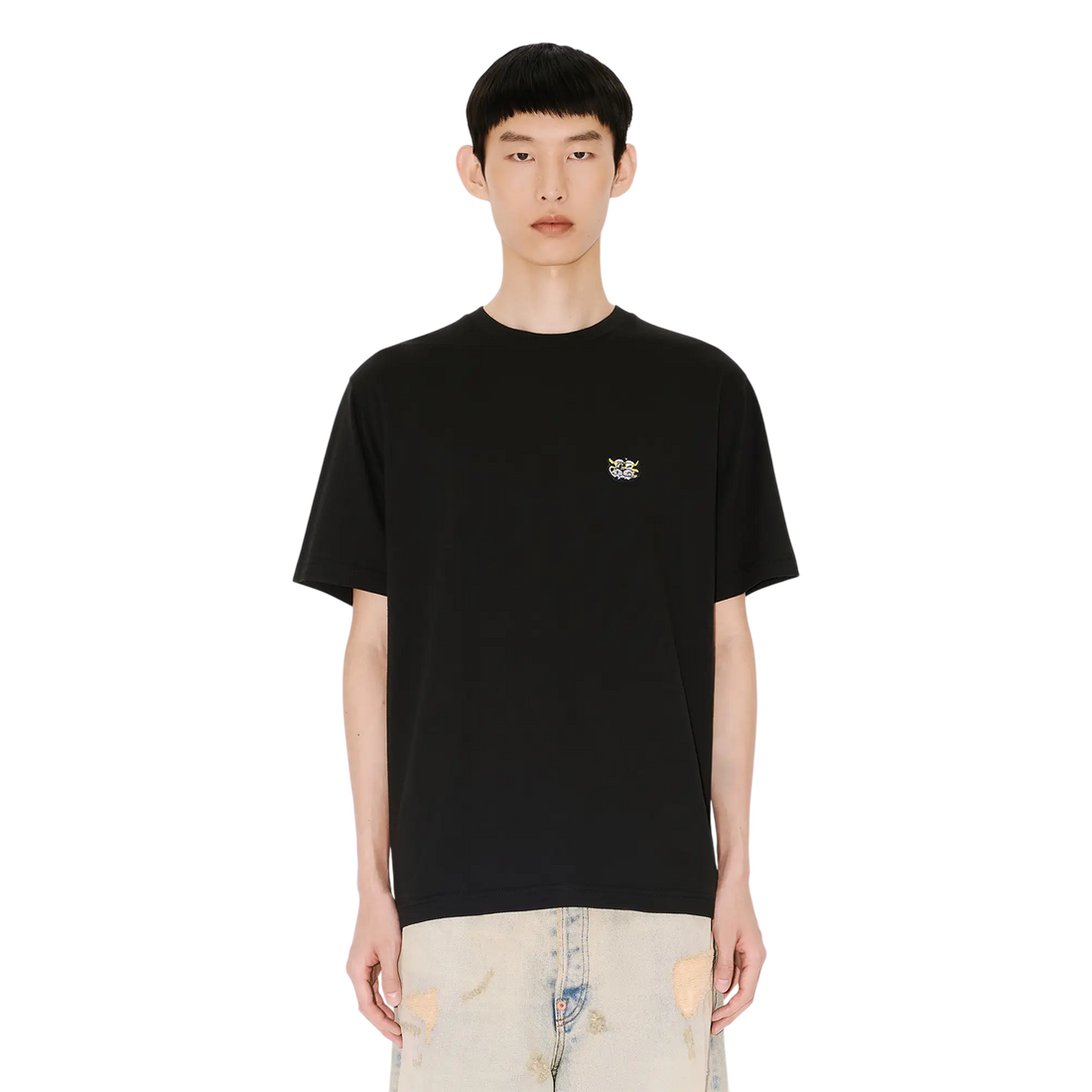 [KENZO] 'KENZO WILD TIGER' エンブロイダリーTシャツインコットン / Black (FG55TS2054SG)