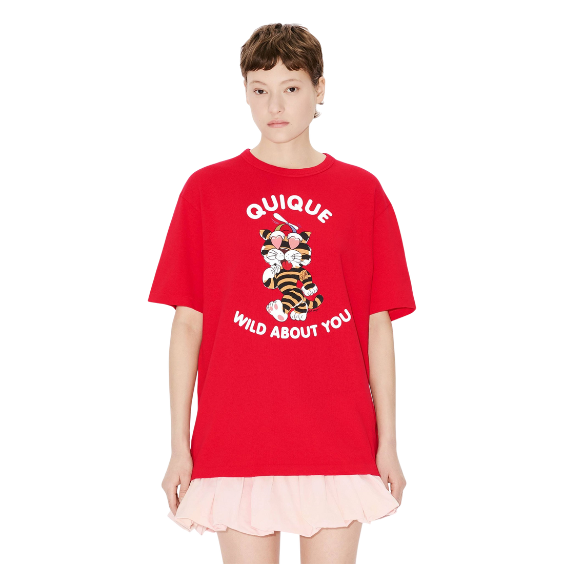 [KENZO] 'KENZO CARTOON' Tシャツインコットン / Cherry (FG55TS2124SK)