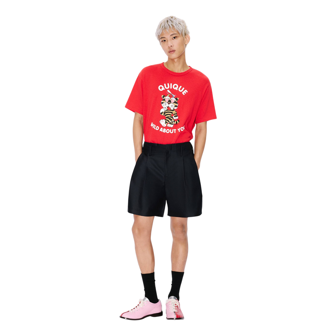[KENZO] 'KENZO CARTOON' Tシャツインコットン / Cherry (FG55TS2124SK)