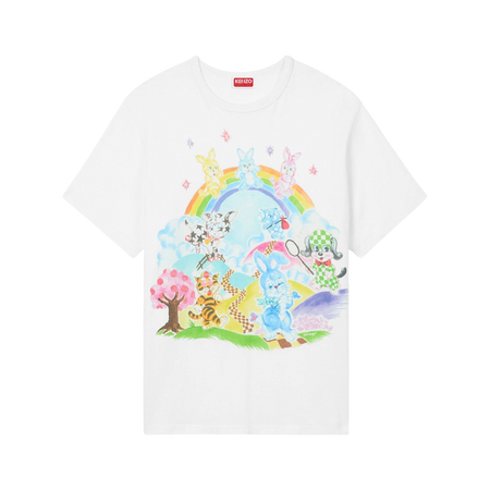 [KENZO] 'KENZO CARTOON' Tシャツインコットン (FG55TS2134SK)