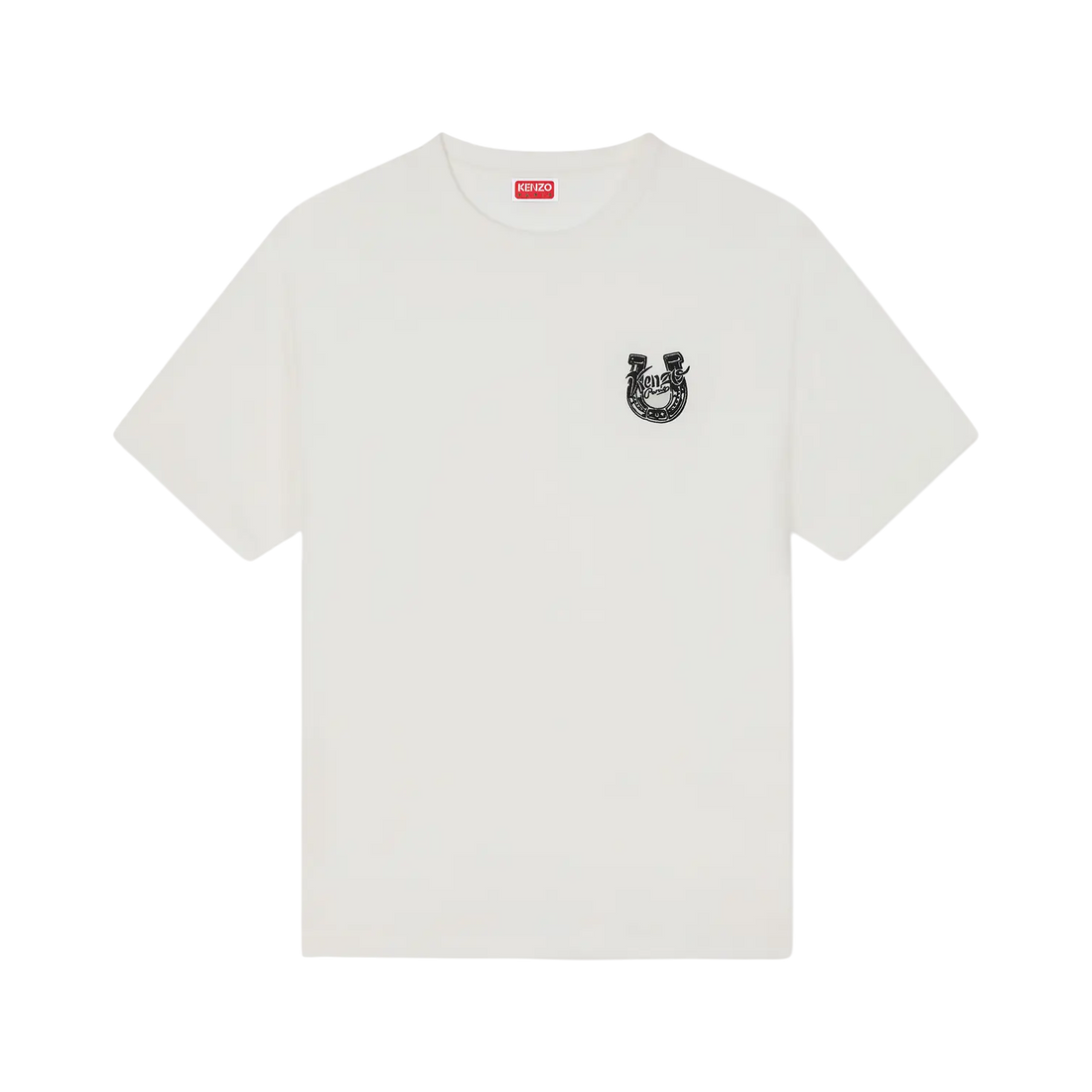 [KENZO] 'LUNAR NEW YEAR' エンブロイダリーTシャツインコットン / Off White (FG55TS2204SG)