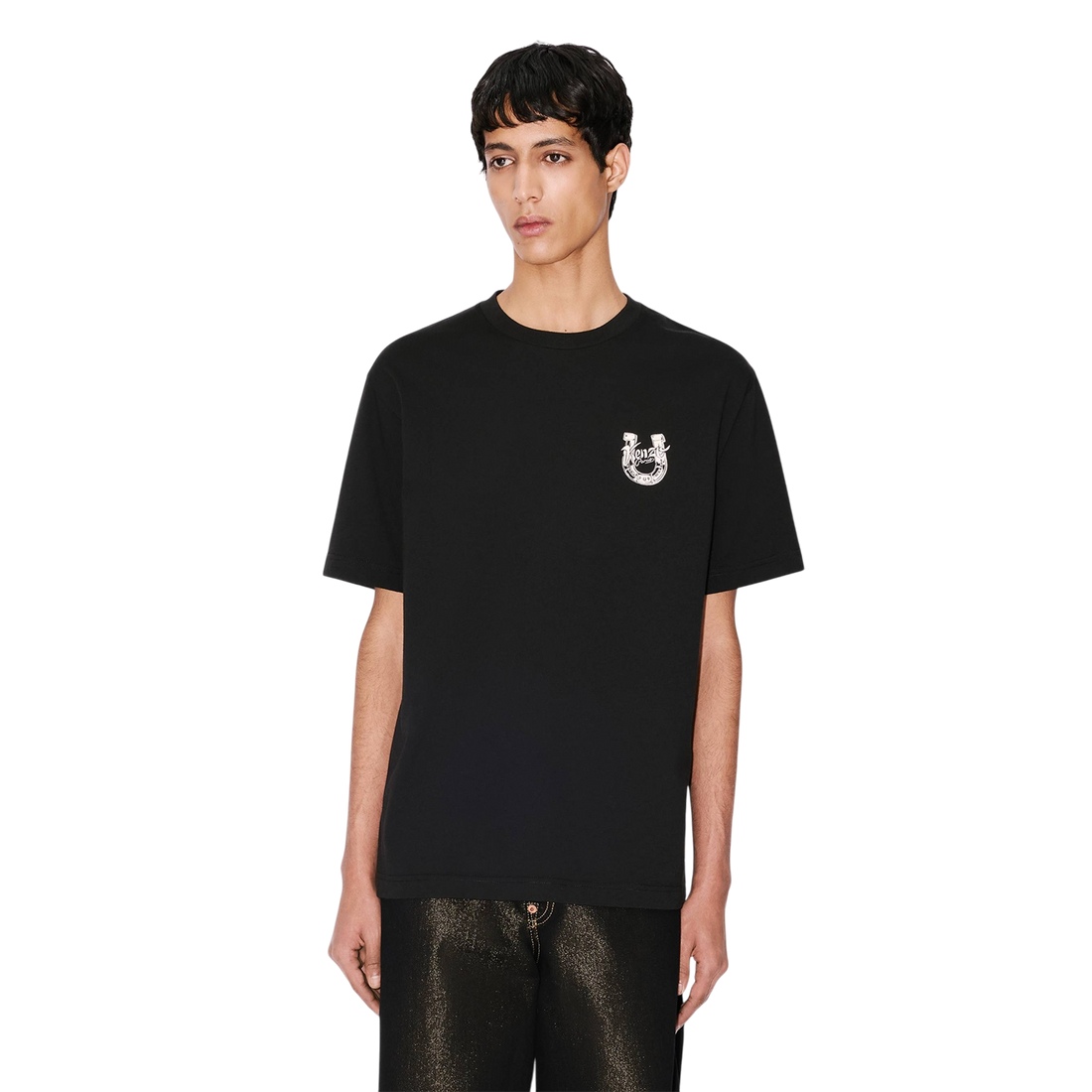 [KENZO] 'LUNAR NEW YEAR' エンブロイダリーTシャツインコットン / Black (FG55TS2204SG)