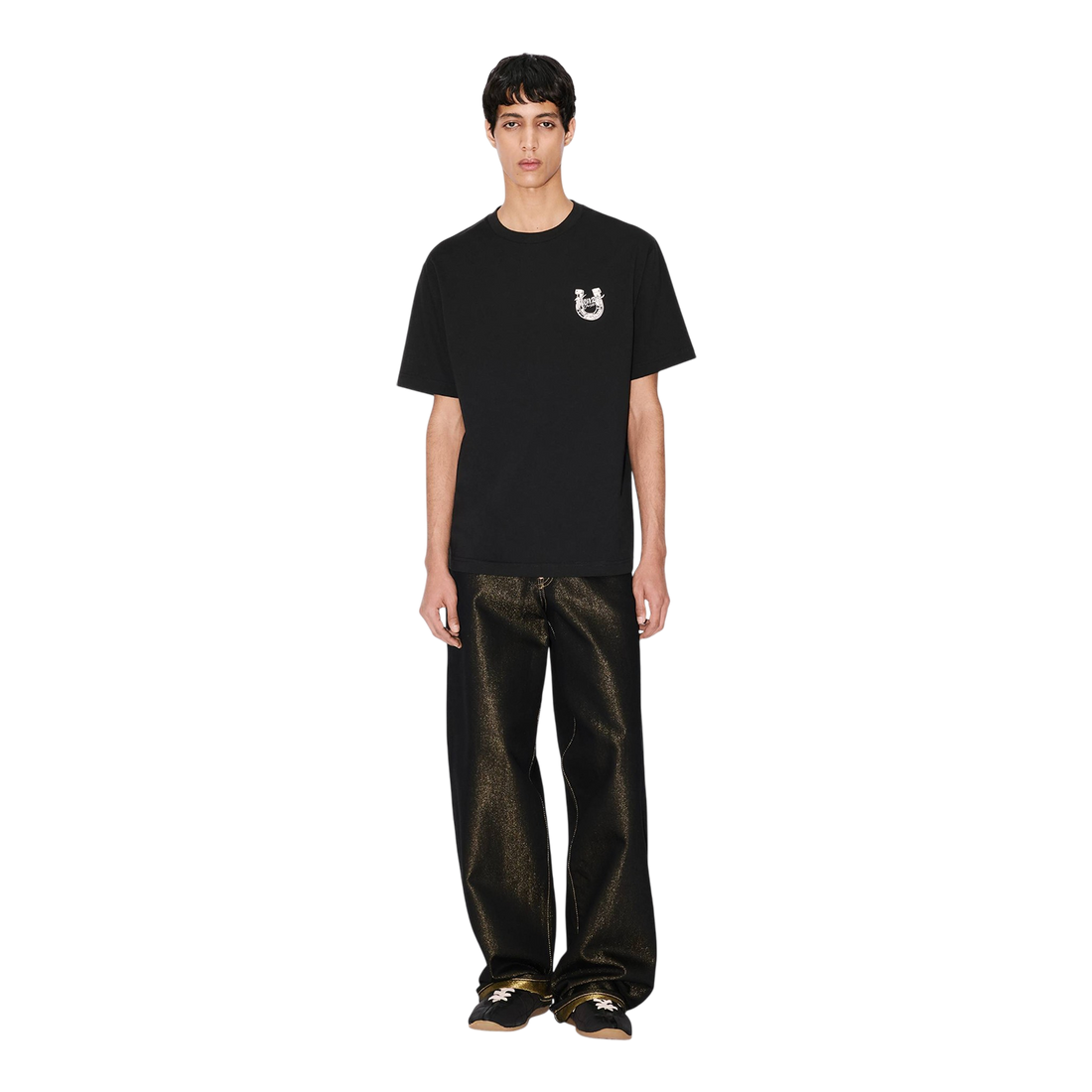 [KENZO] 'LUNAR NEW YEAR' エンブロイダリーTシャツインコットン / Black (FG55TS2204SG)