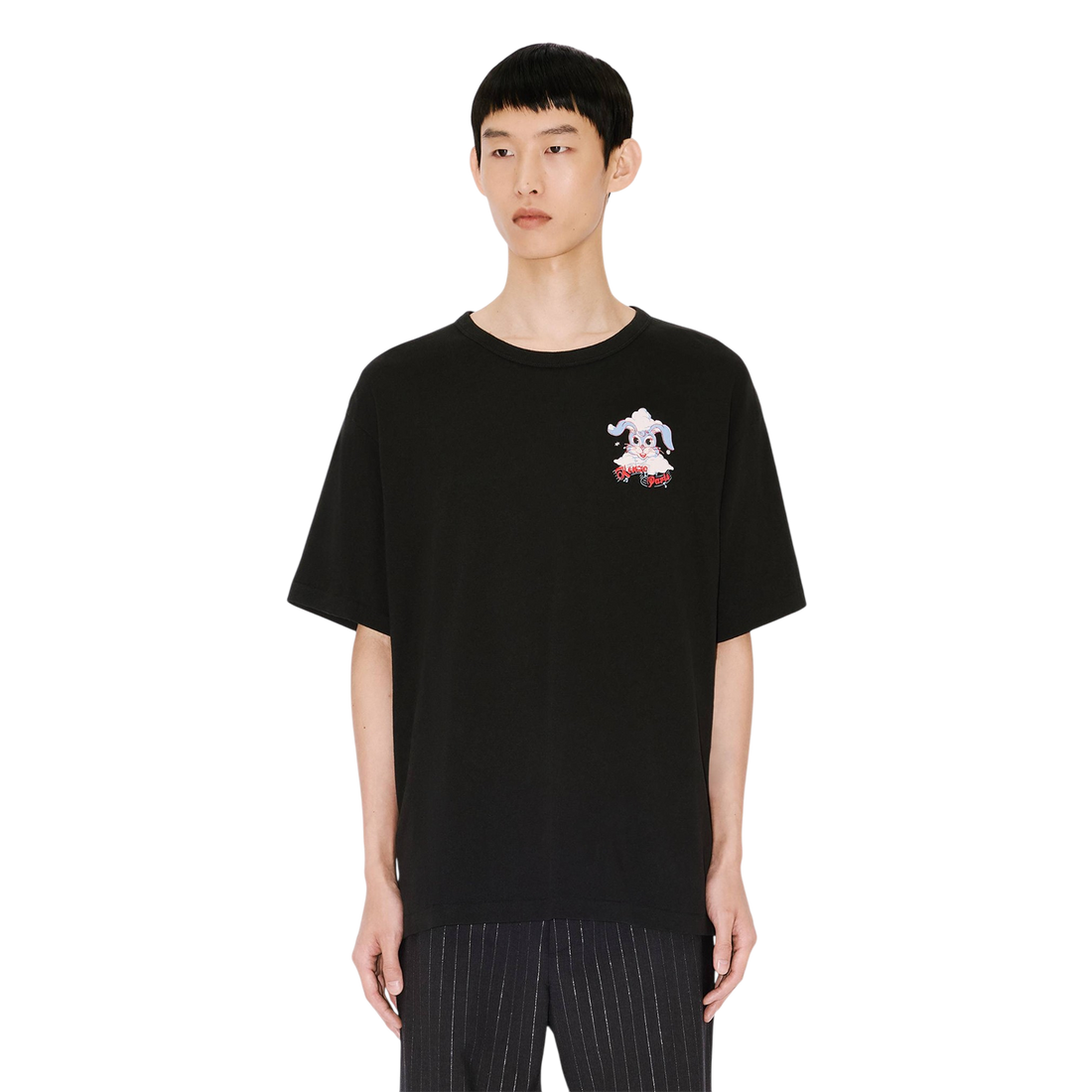 [KENZO] 'KENZO WINTER HOLIDAYS' オーバーサイズTシャツインコットン / Black (FG55TS4014SK)