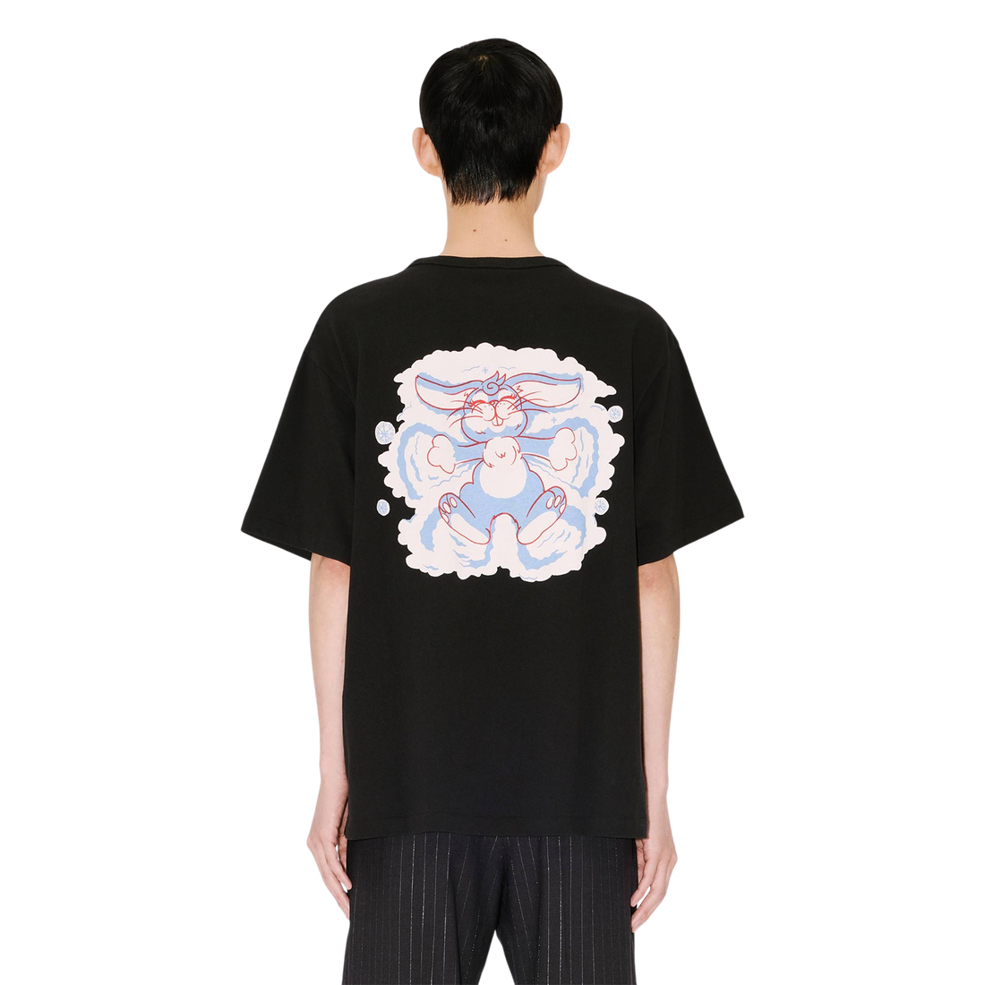 [KENZO] 'KENZO WINTER HOLIDAYS' オーバーサイズTシャツインコットン / Black (FG55TS4014SK)
