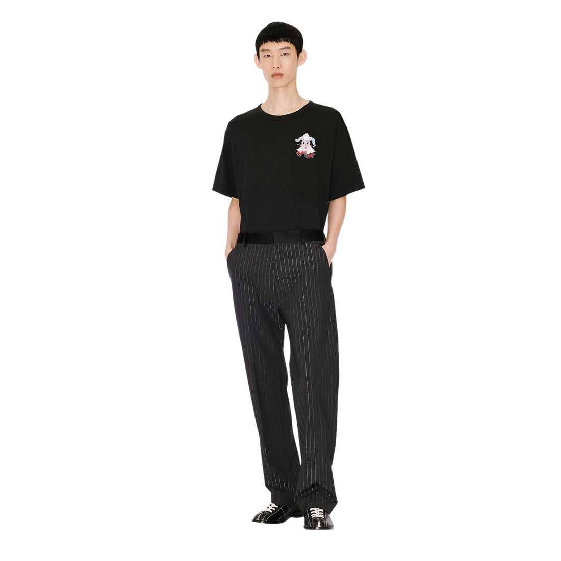 [KENZO] 'KENZO WINTER HOLIDAYS' オーバーサイズTシャツインコットン / Black (FG55TS4014SK)