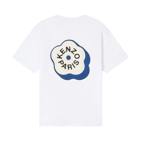 [KENZO] 'BOKE FLOWER 2.0' エンブロイダリーオーバーサイズTシャツインコットン / White (FG55TS4024SG)