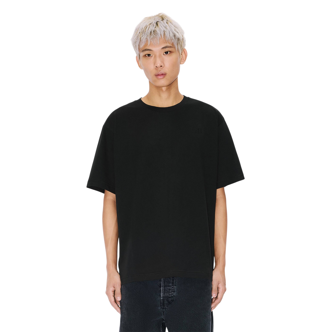 [KENZO] 'BOKE FLOWER 2.0' エンブロイダリーオーバーサイズTシャツインコットン / Black (FG55TS4024SG)